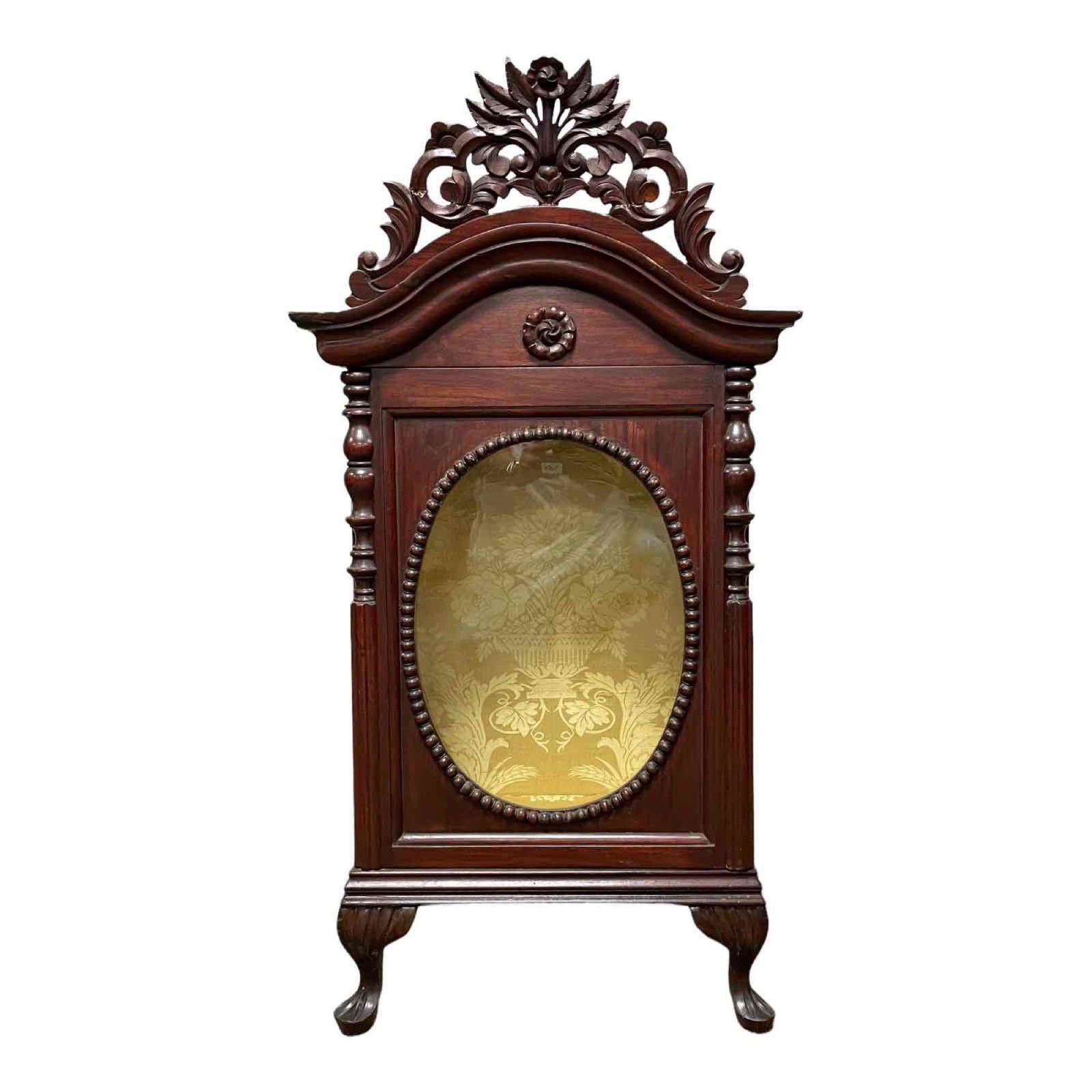 19th Century Craftsman Footed Oval Glass Display Cabinet (1 of 18)