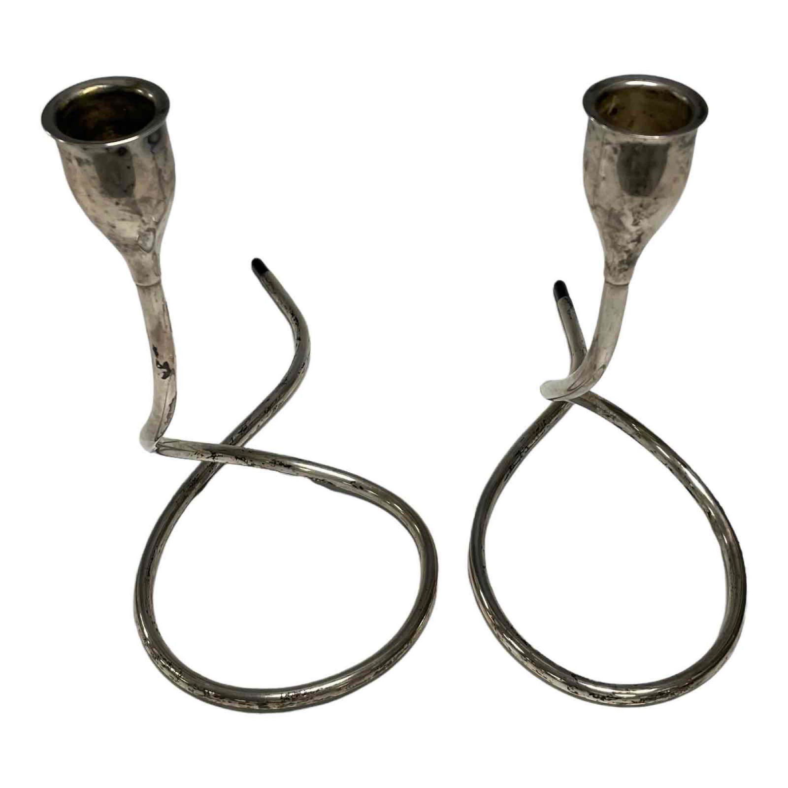 (2) Marion Anderson Noyes Towle Sterling Candlesticks (1 of 17)