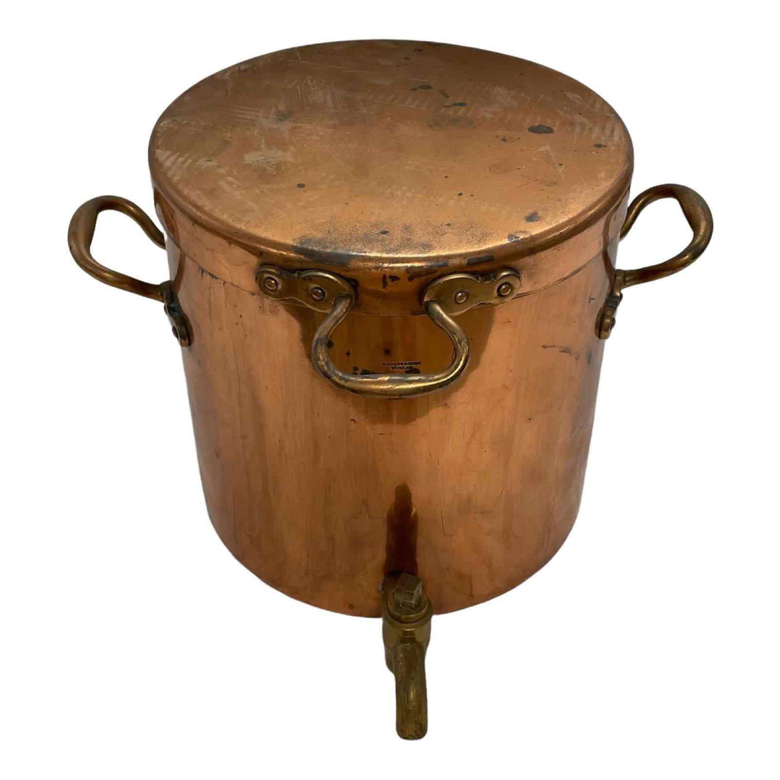 Hodges & Sons DUBLIN Copper & Brass Lidded Tea Urn (1 of 20)