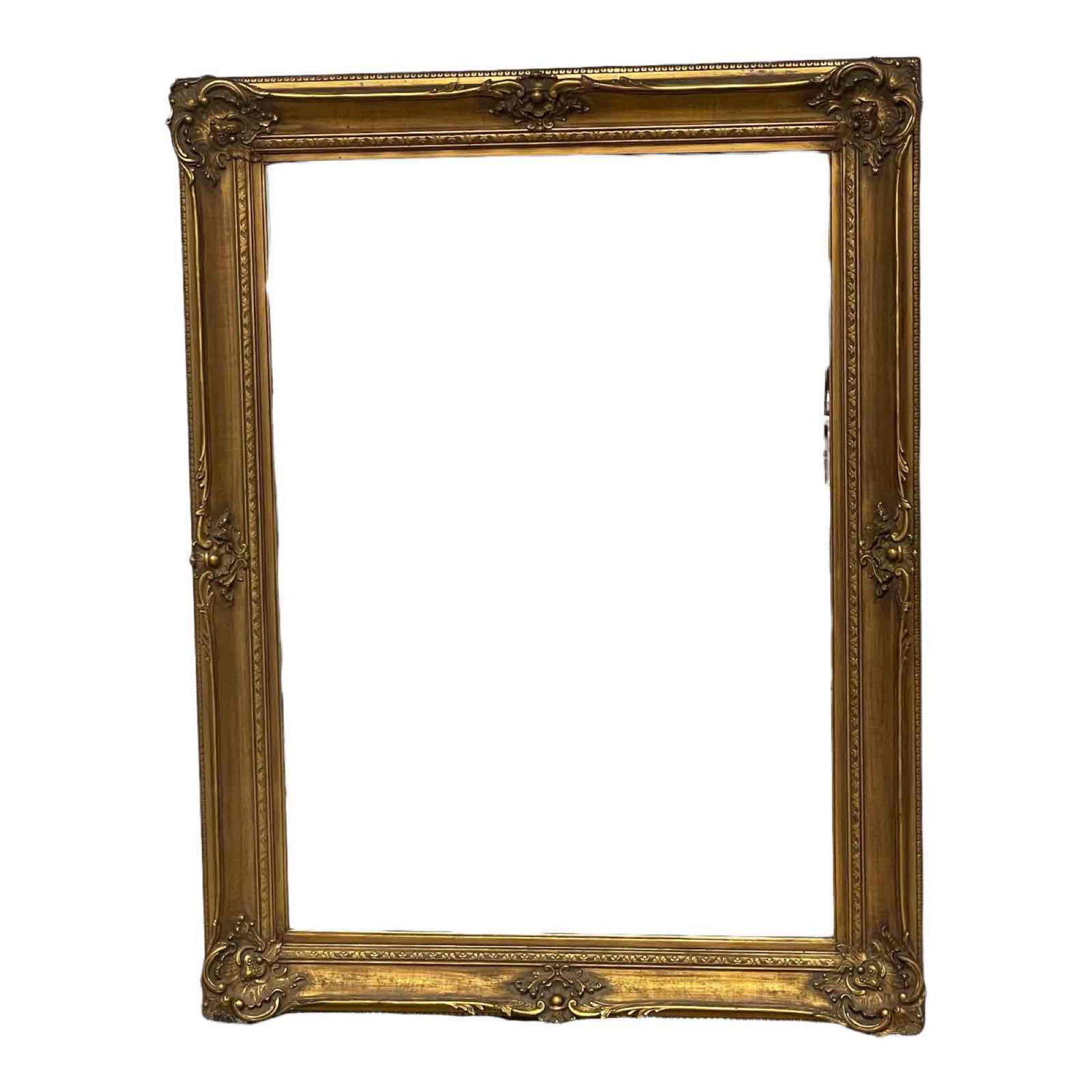Antique Wall Mirror in Ornate Gilt Wood Gesso Frame (1 of 16)