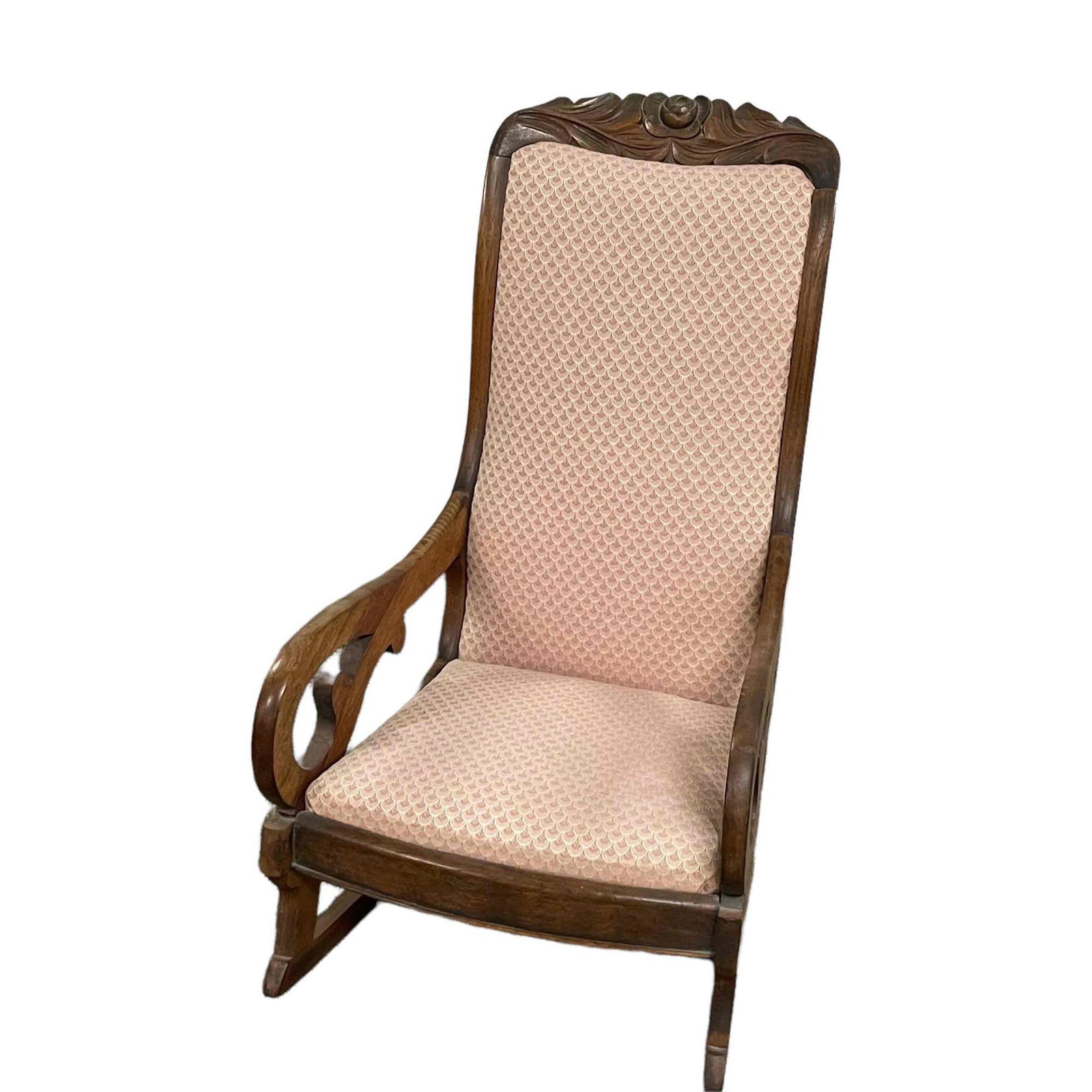 Carved American Victorian Child's Rocker (1 of 20)