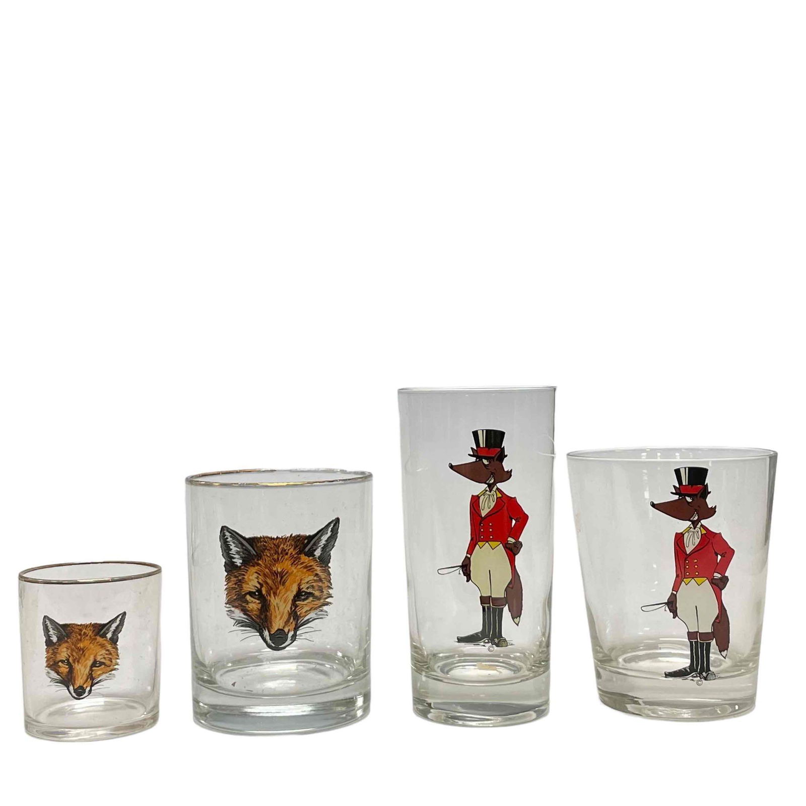30 Vintage Hunting Fox Drinking Glasses Group Lot (1 of 13)