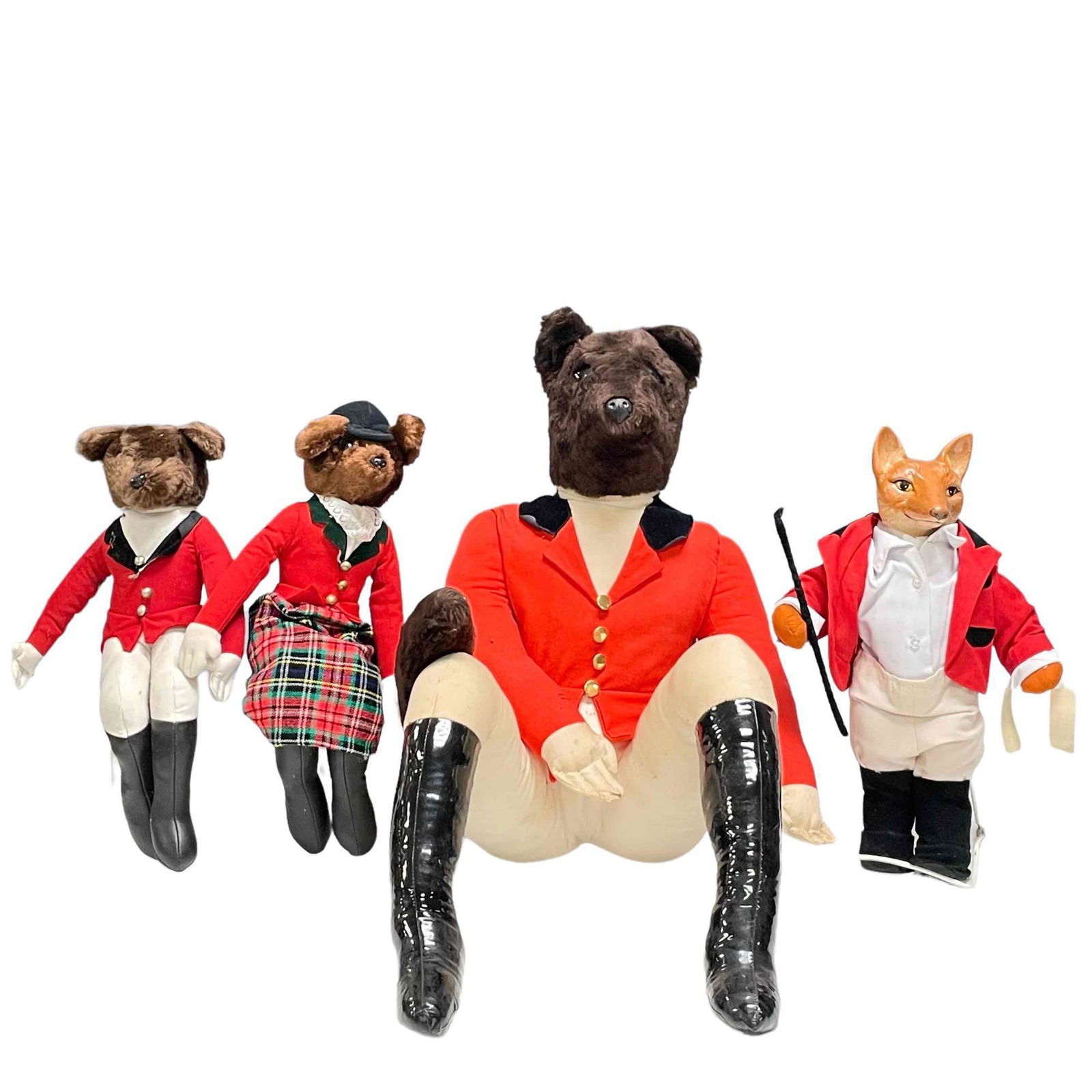 Four FOX Hunting Dressed Stuffed Figures (1 of 20)