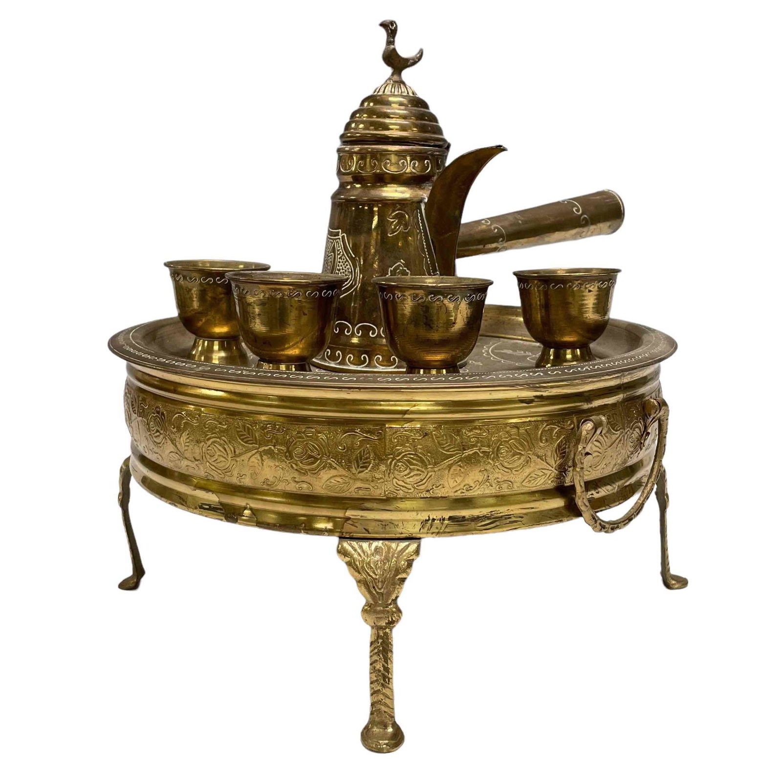 Eastern Turkish Brass Tea / Coffee Service Set (1 of 15)