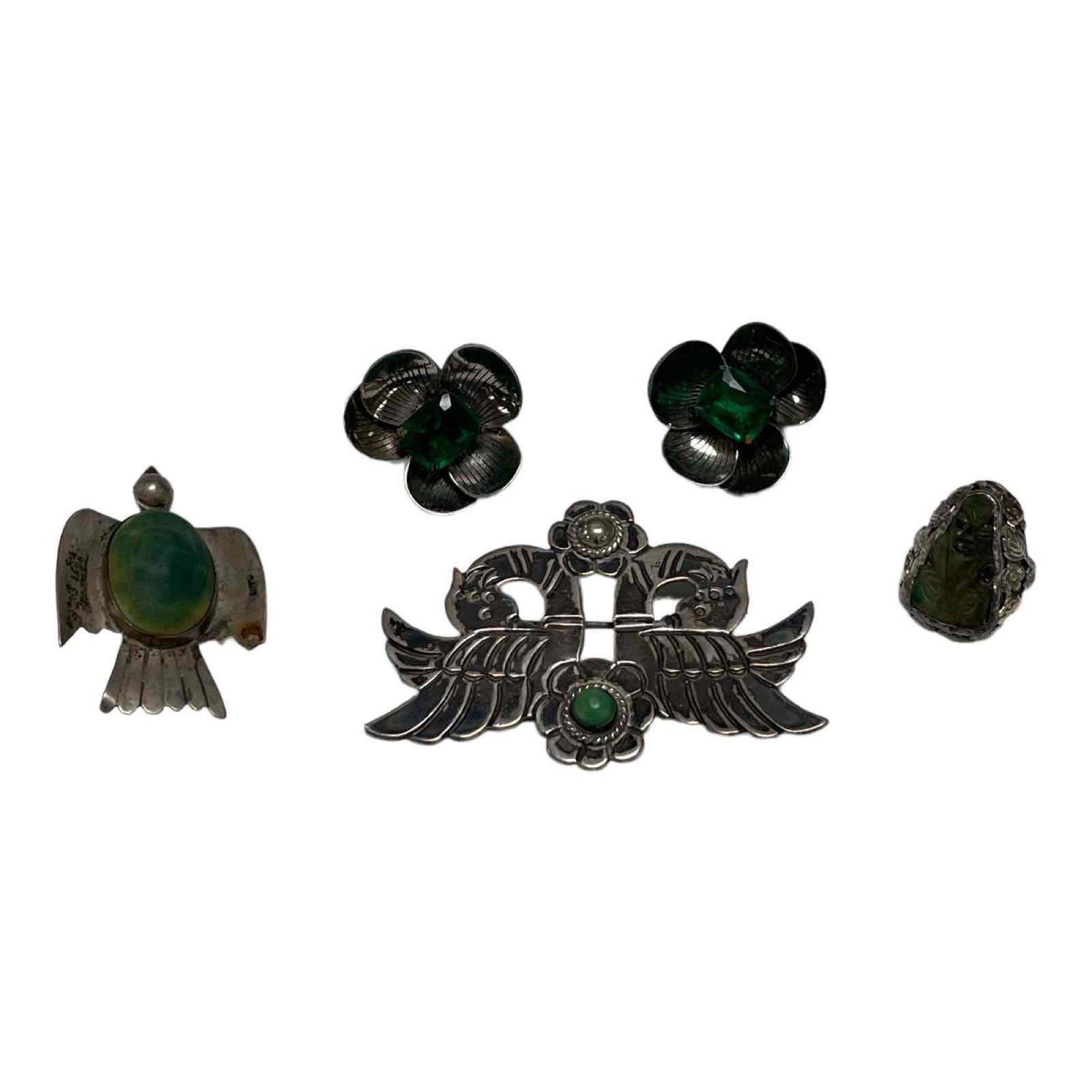 Vintage Sterling Silver Costume Jewelry Group (1 of 14)