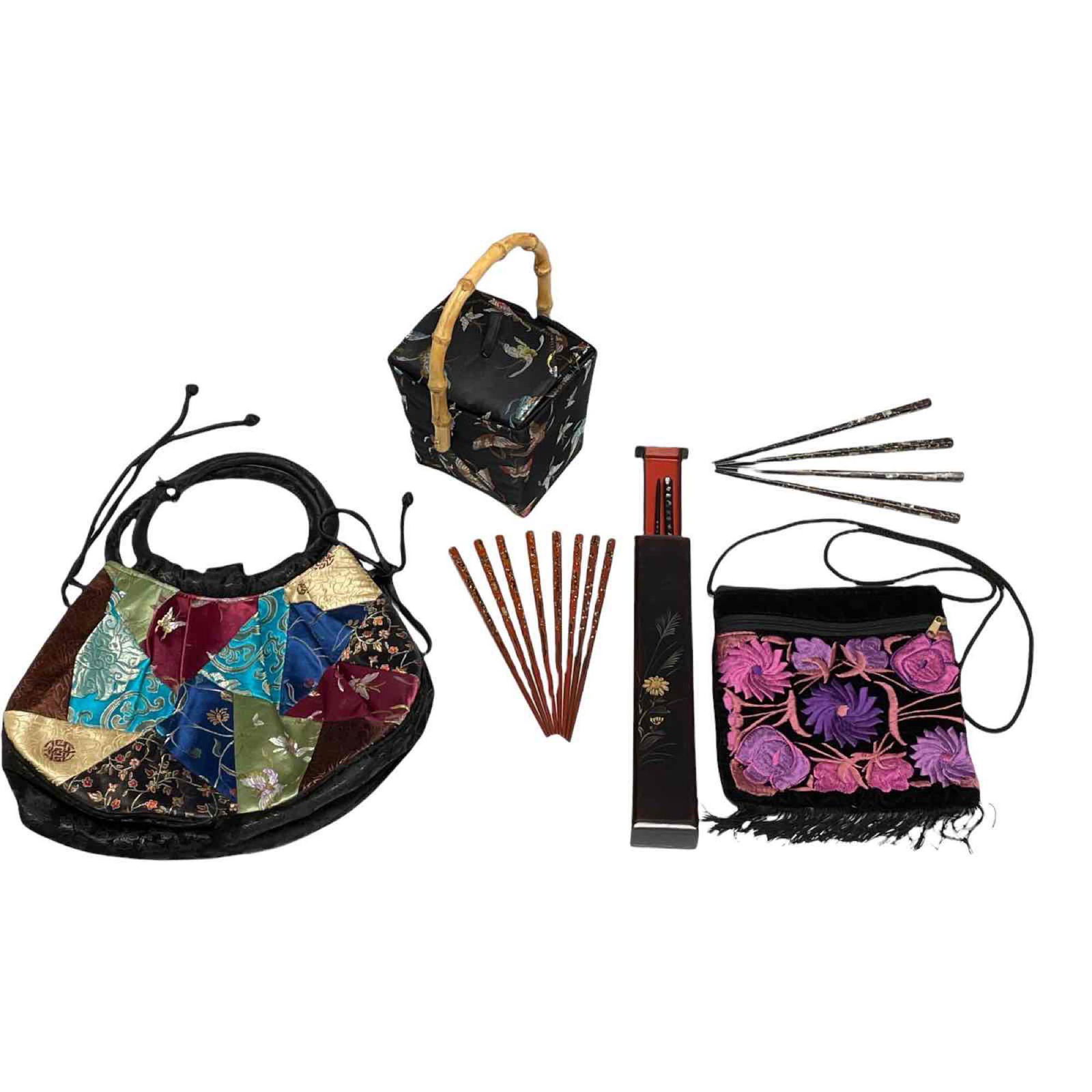Asian Handbags and Chop Sticks Group Lot (1 of 20)