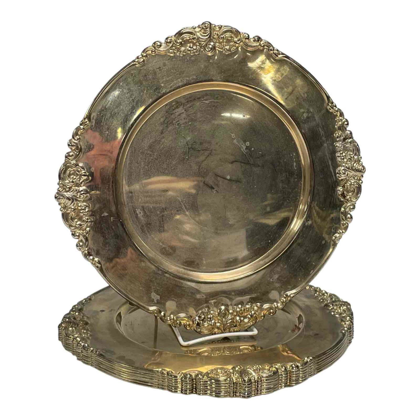 Set of Eight (8) Silver Plated GODINGER Plates (1 of 13)