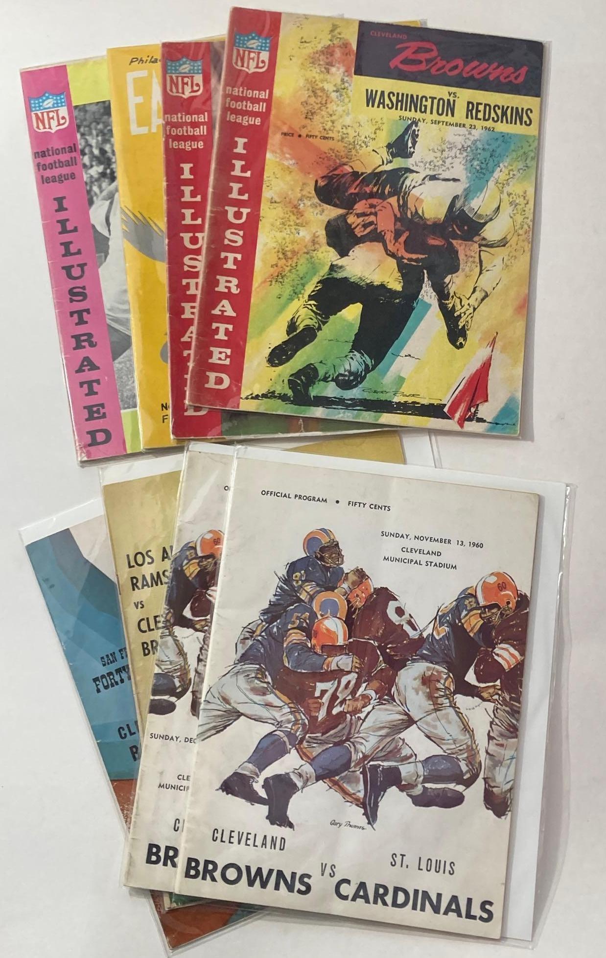 Collection of (8) Browns Programs 1959-1963 (1 of 9)