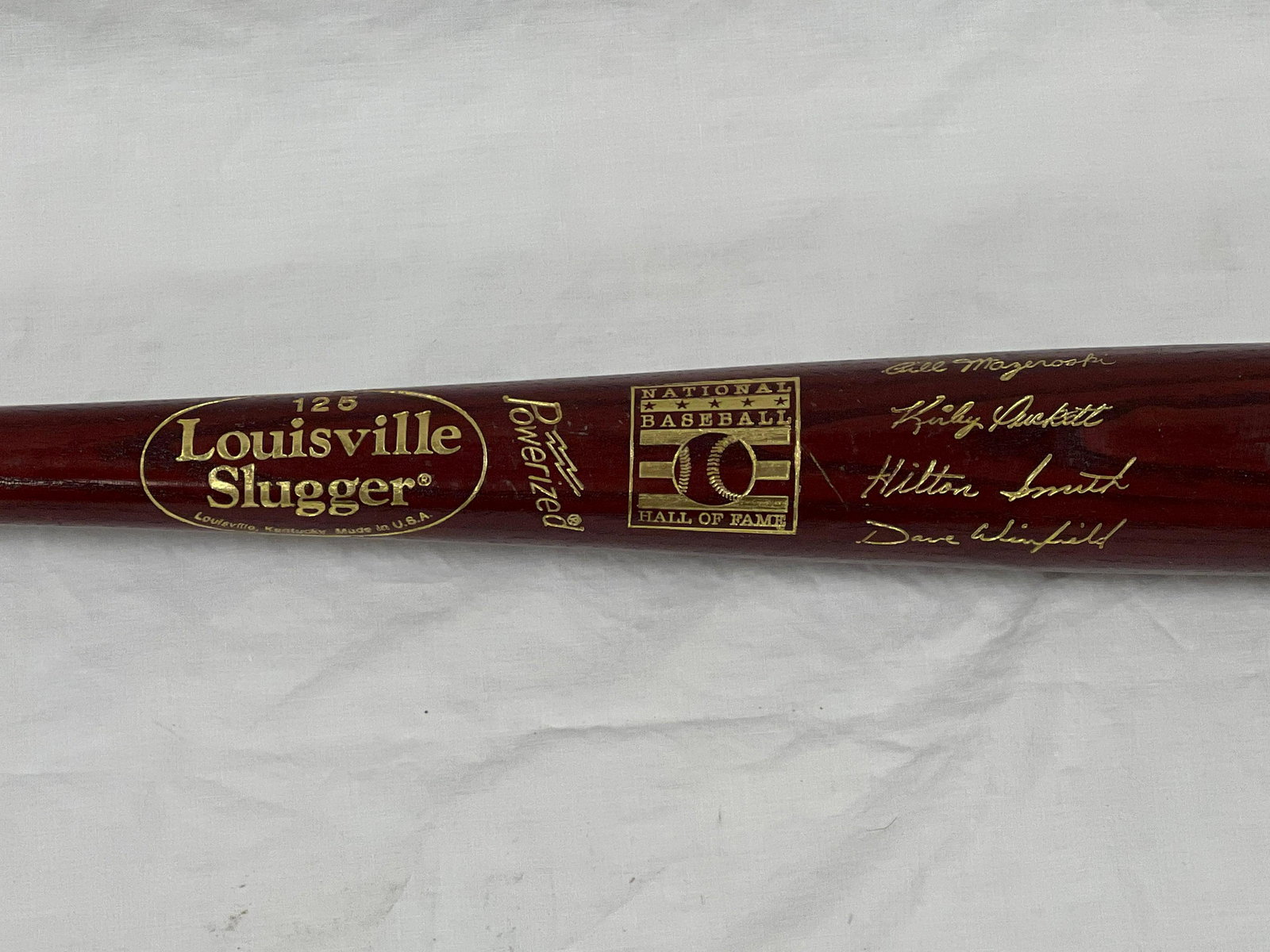 2001 MLB HOF Induction Bat Dave Winfield, Kirby Puckett, Maz, Smith (1 of 7)