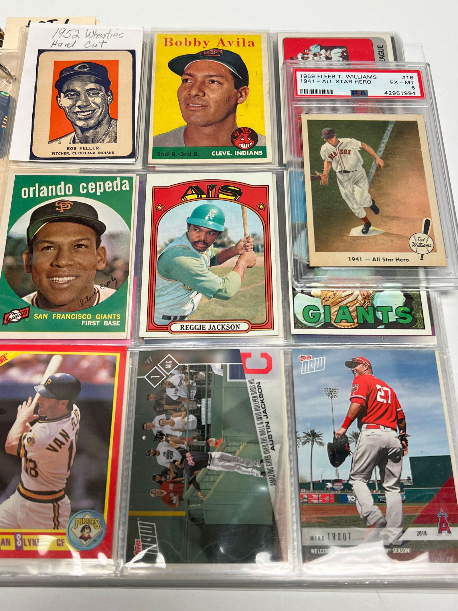 One Man's Sports Card Collection in an Album 1950's-1990's (1 of 10)