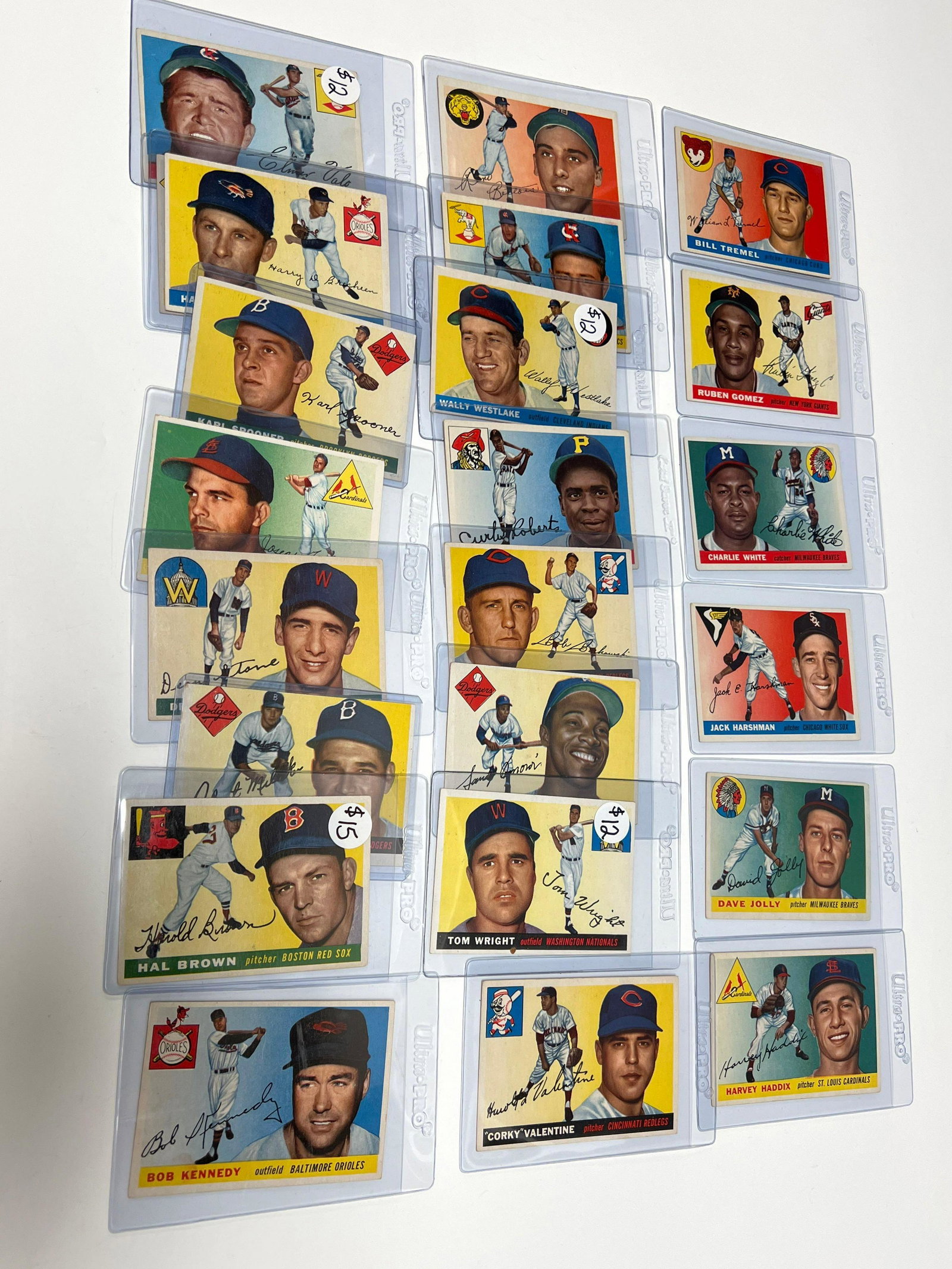 1955 Topps Baseball Card Lot (23) (1 of 5)