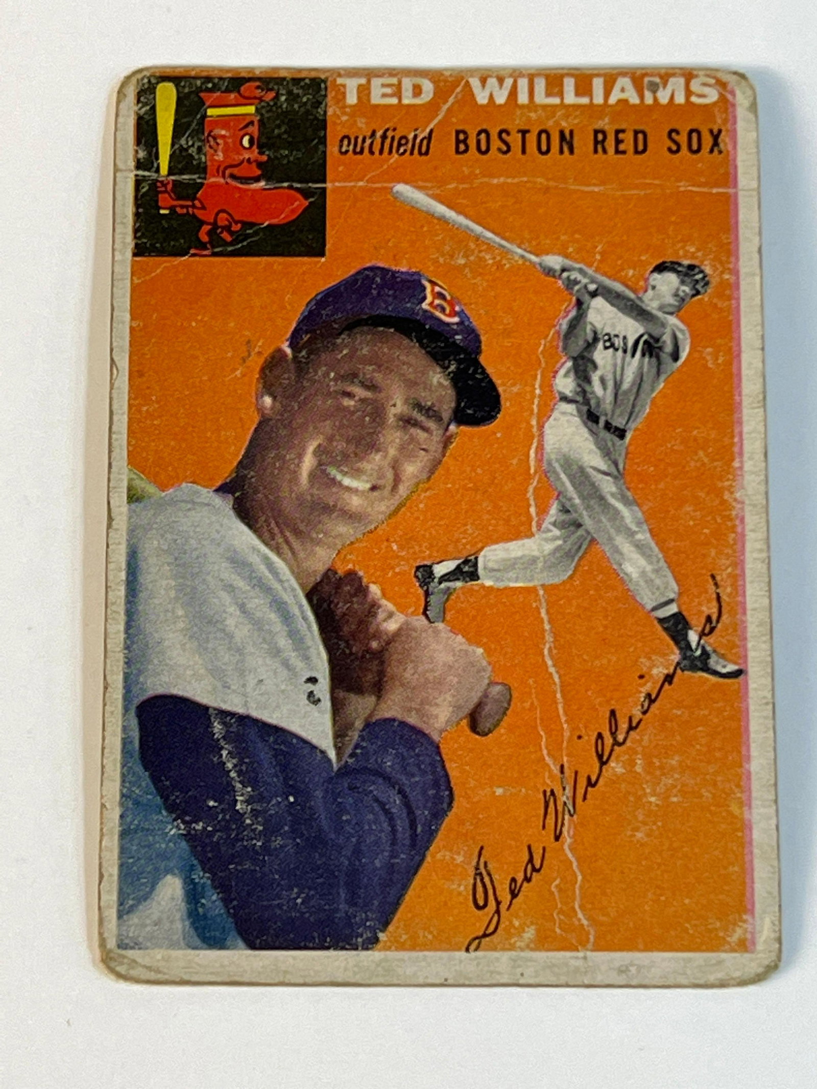 1954 Topps #1 Ted Williams Boston Red Sox Off-Grade (1 of 6)