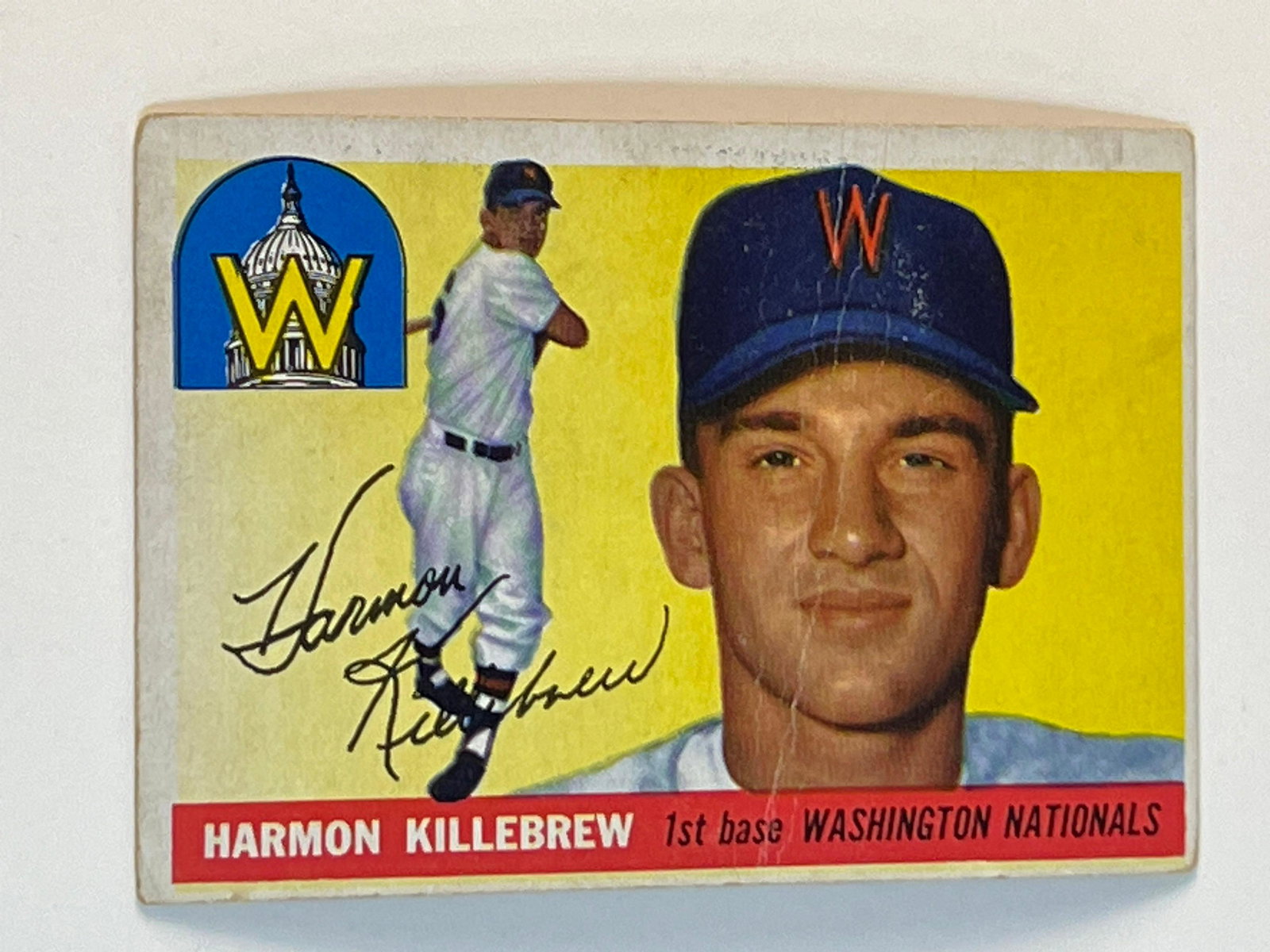 1955 Topps #124 Harmon Killebrew Rookie Card (1 of 7)