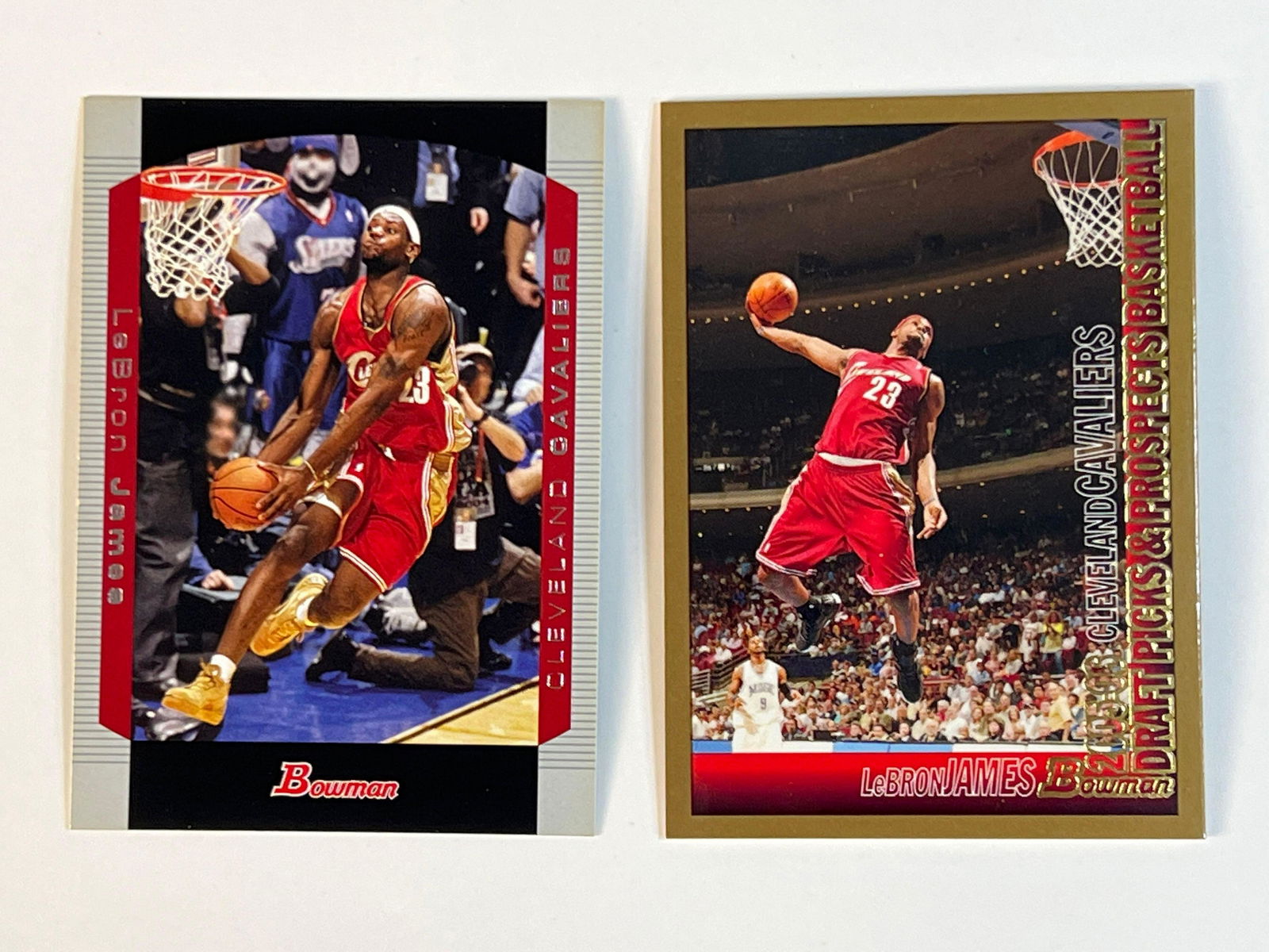 2004 and 2005 LeBron James Bowman Basketball Cards (2) (1 of 5)