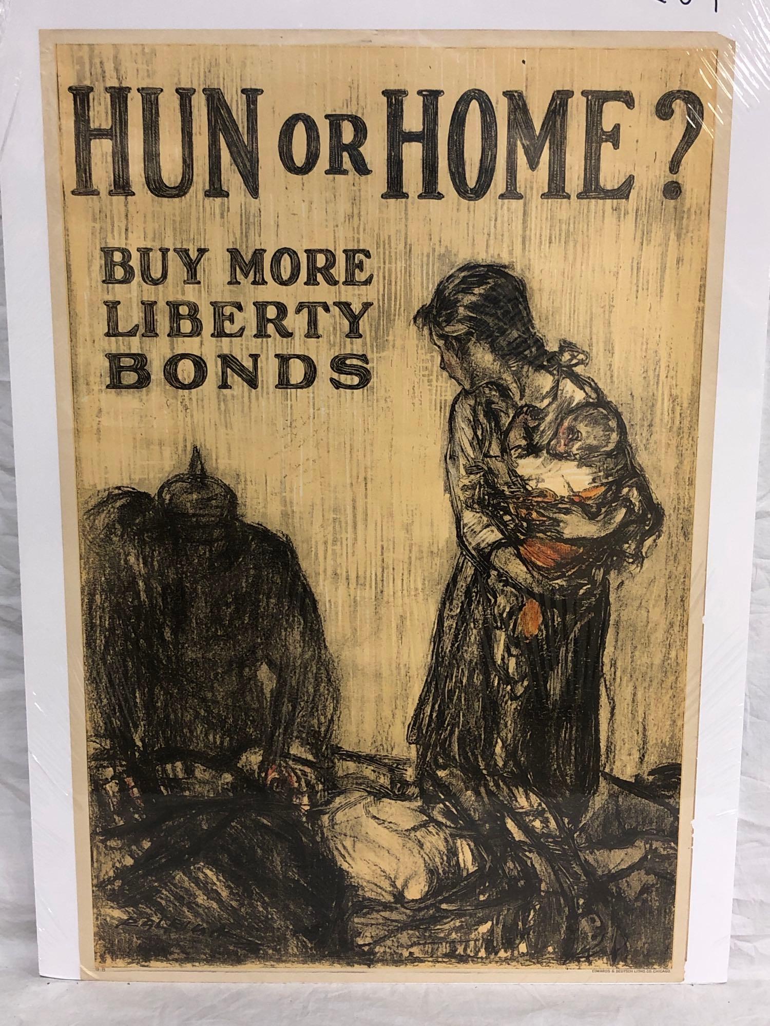 Hun or Home? - WWI poster (1 of 2)