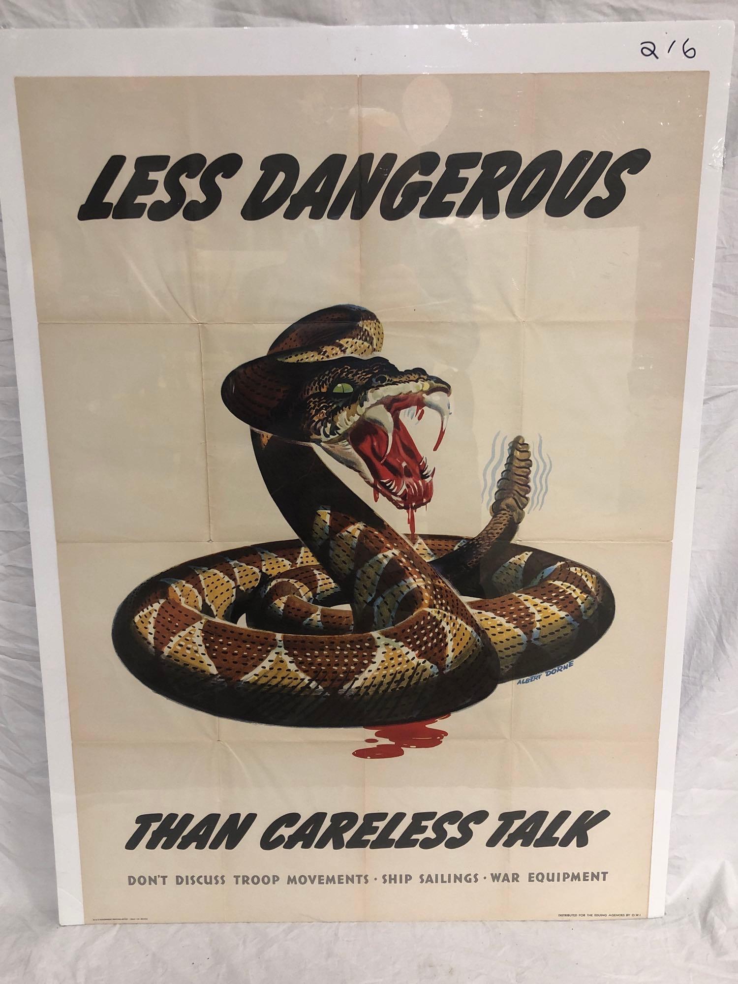 Less Dangerous - WWII poster (1 of 4)