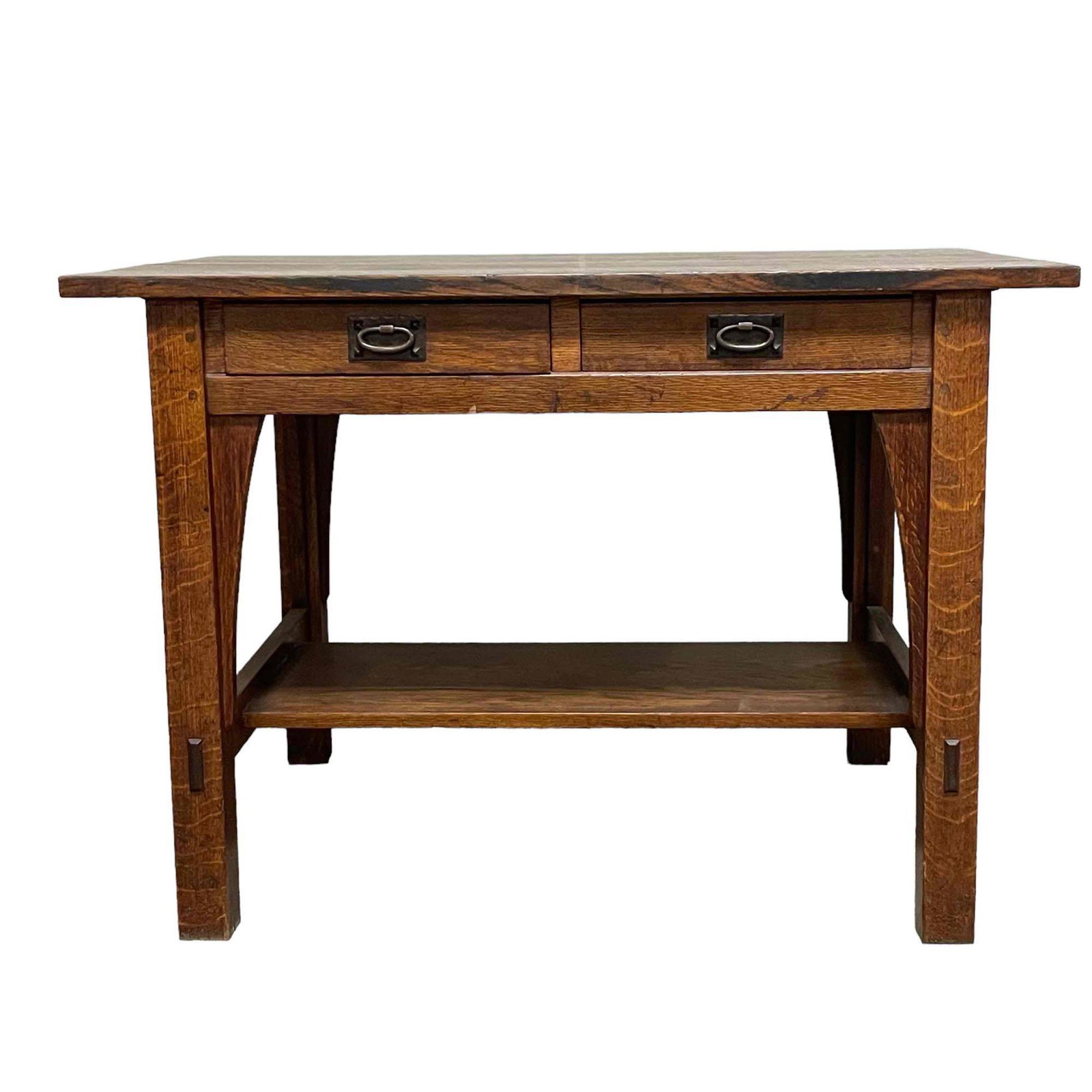 Craftsman Gustav Stickley American Oak Arts and Crafts Writing Desk ca. 1910 (1 of 20)