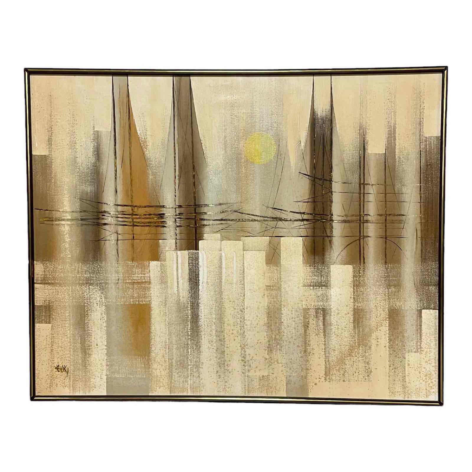 1970's Signed Oil Painting on Canvas (1 of 16)