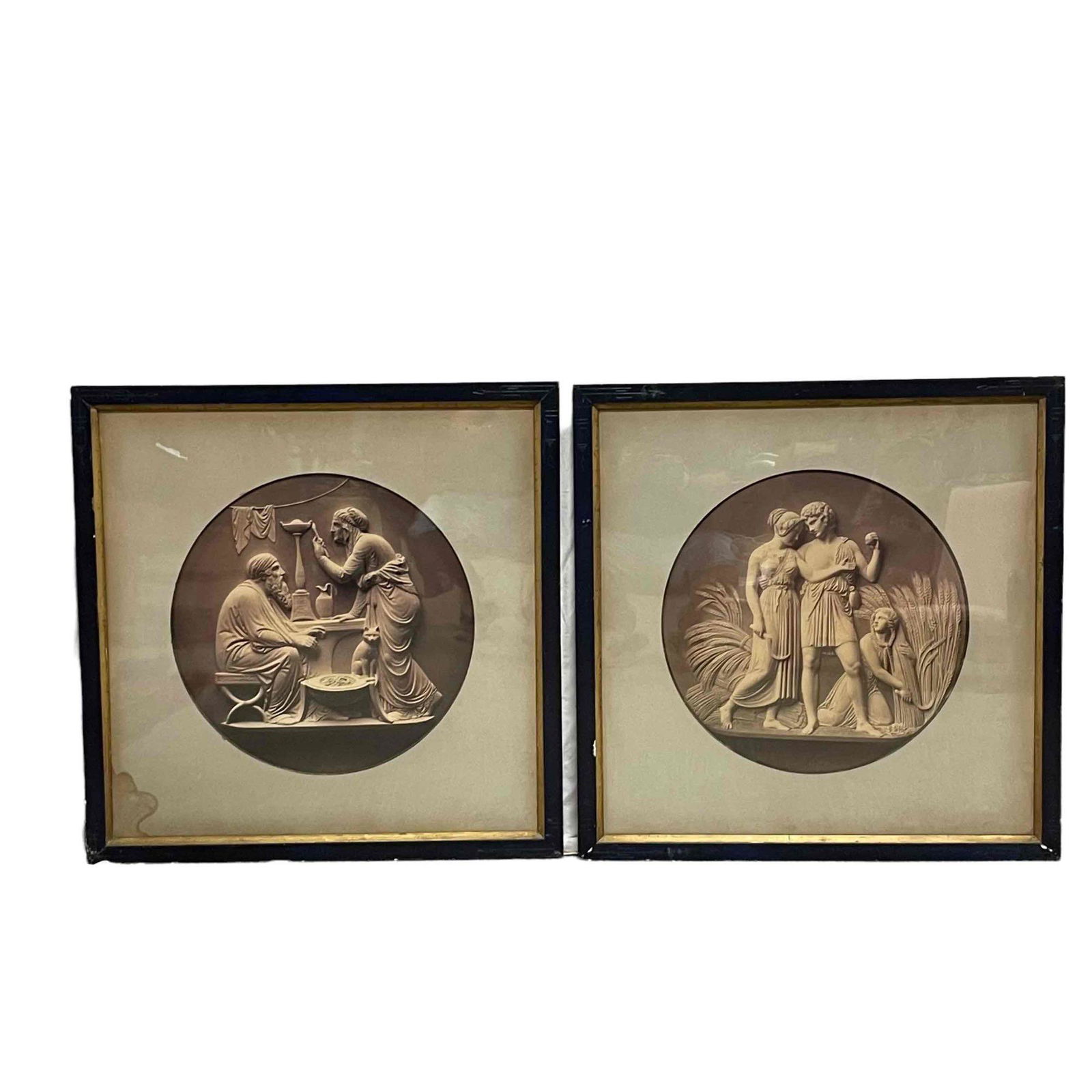 Pair of Neoclassical Renaissance Style Framed Prints (1 of 11)