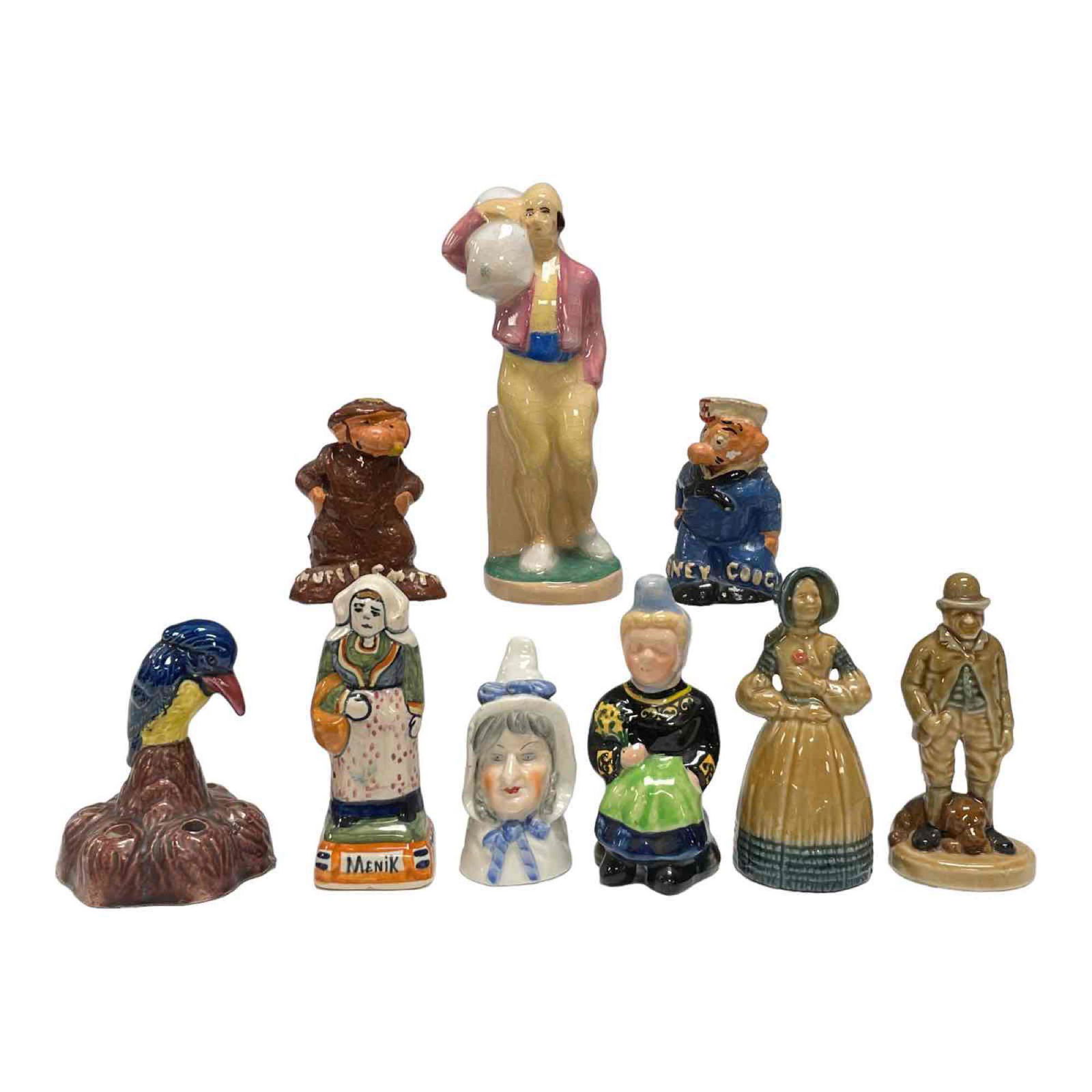 Group of 9 French, Quimper, Ireland and Other Figurines (1 of 20)