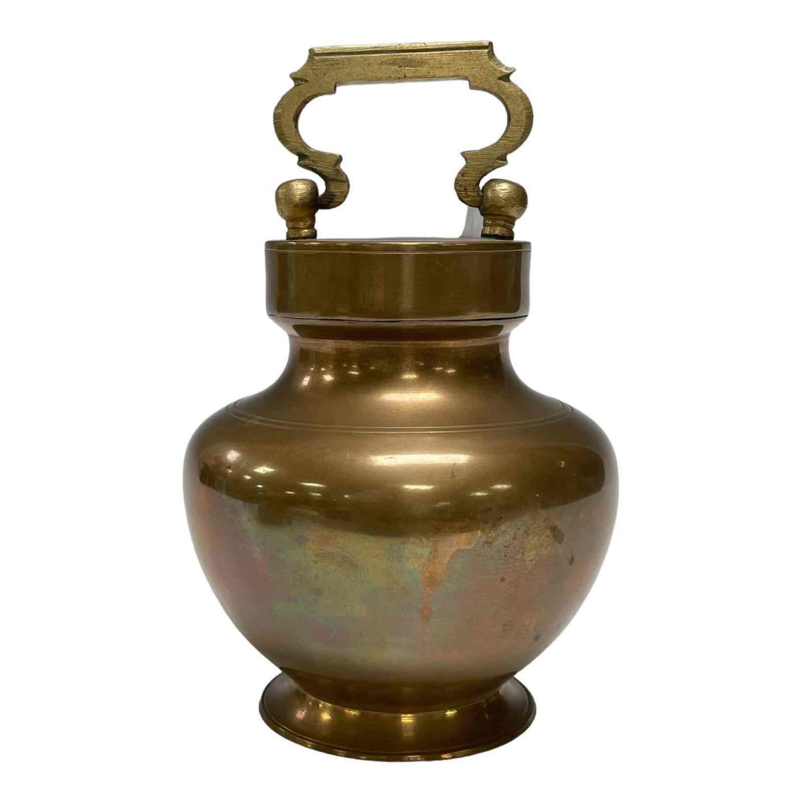19th Century Indian Brass Water Carrier Vessel (1 of 13)