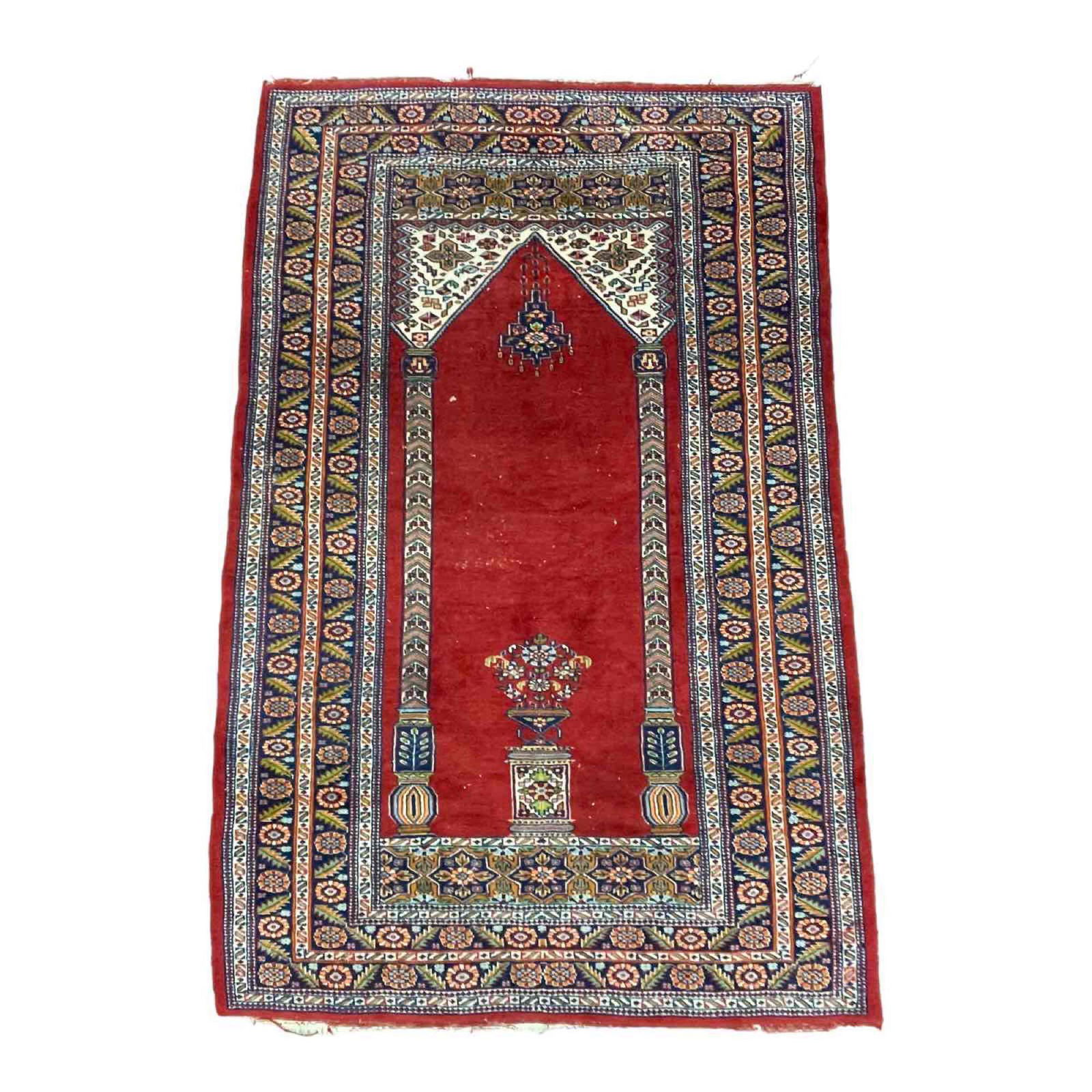 Semi Antique Eastern Region Prayer Rug (1 of 18)