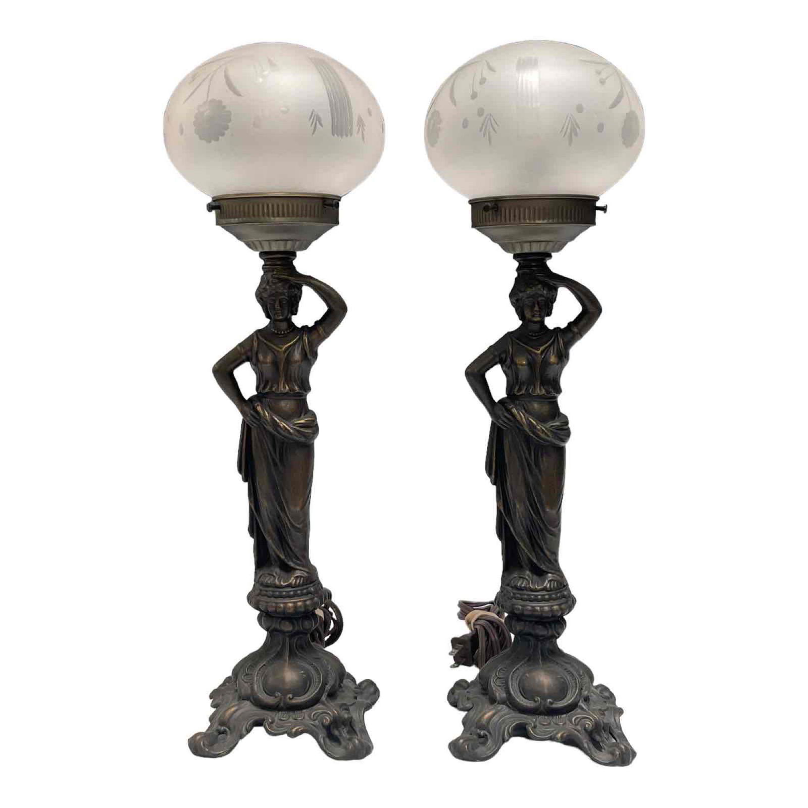 Pair of Renaissance Style Figural Lamps (1 of 20)
