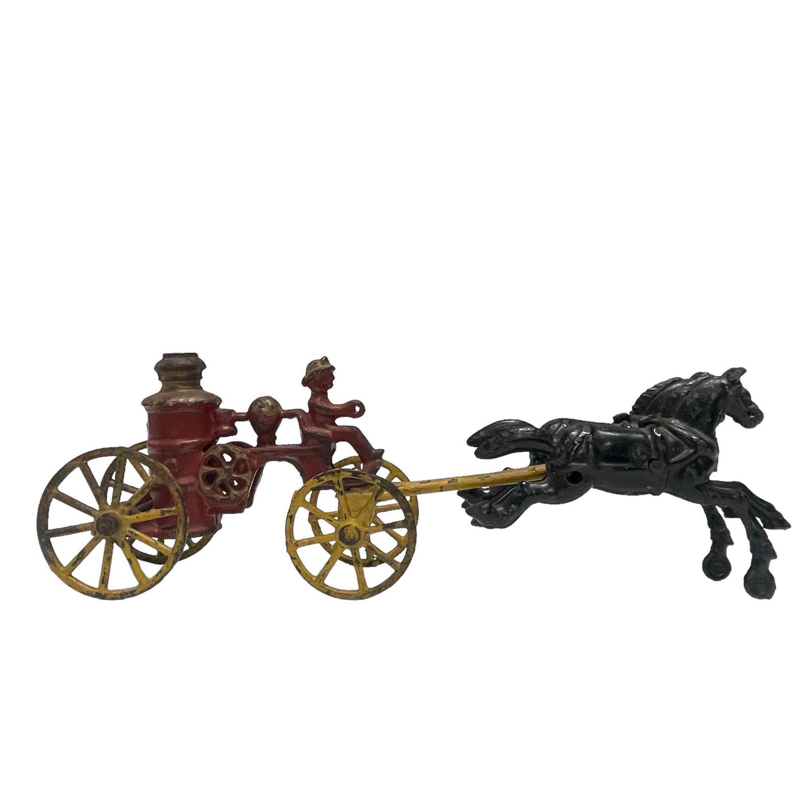 Cast Iron Kenton Fire Dual Horse Drawn Fire Pumper Steam Engine (1 of 20)