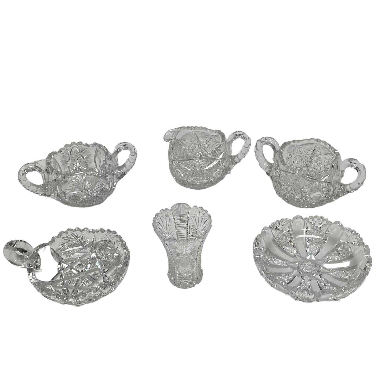 Six (6) Piece Cut Glass and Crystal Group Lot (1 of 20)