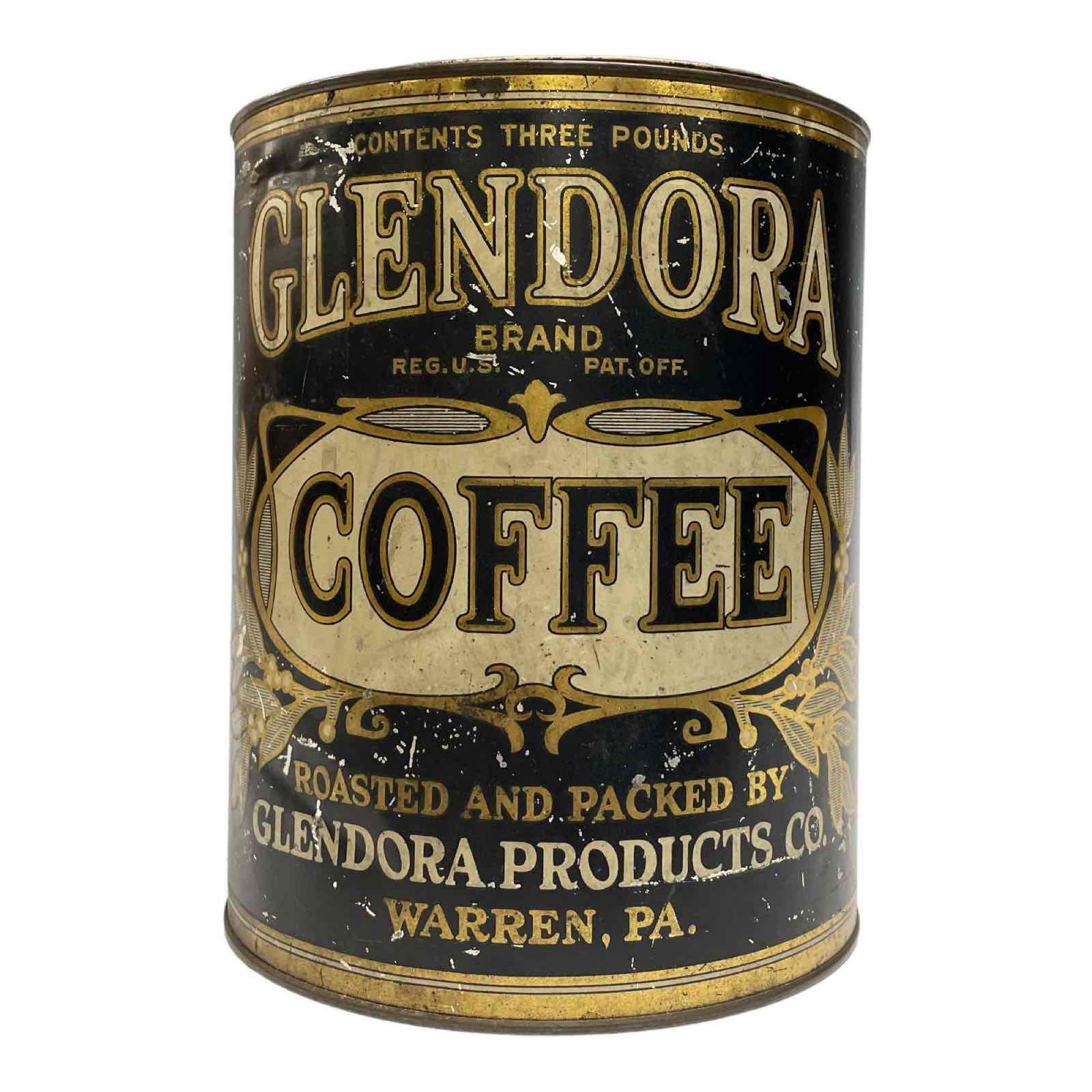 Glendora 3-Pound Coffee Advertising Tin (1 of 11)