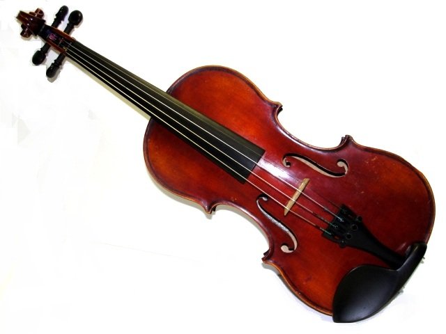 Ernst Heinrich Roth 3/4 Violin With Case: Having two piece back. Condition very good with below normal wear for age usage. L.O.B. 13''. From private home.
