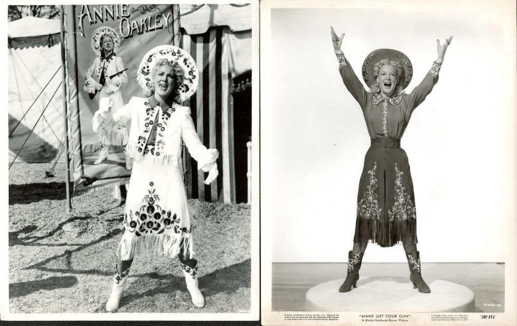 Betty Hutton - Annie Get Your Gun - original stills: 1950, 8x10, U.S., MGM, B to B+ condition, Qty 20 With Howard Keel, Louis Calhern, Keenan Wynn, Edward Arnold, J. Carrol Naish Musical