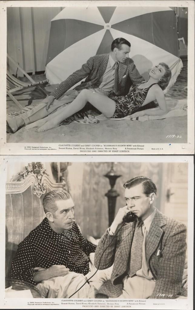Gary Cooper - Bluebeard's 8th Wife - original stills (1 of 4)