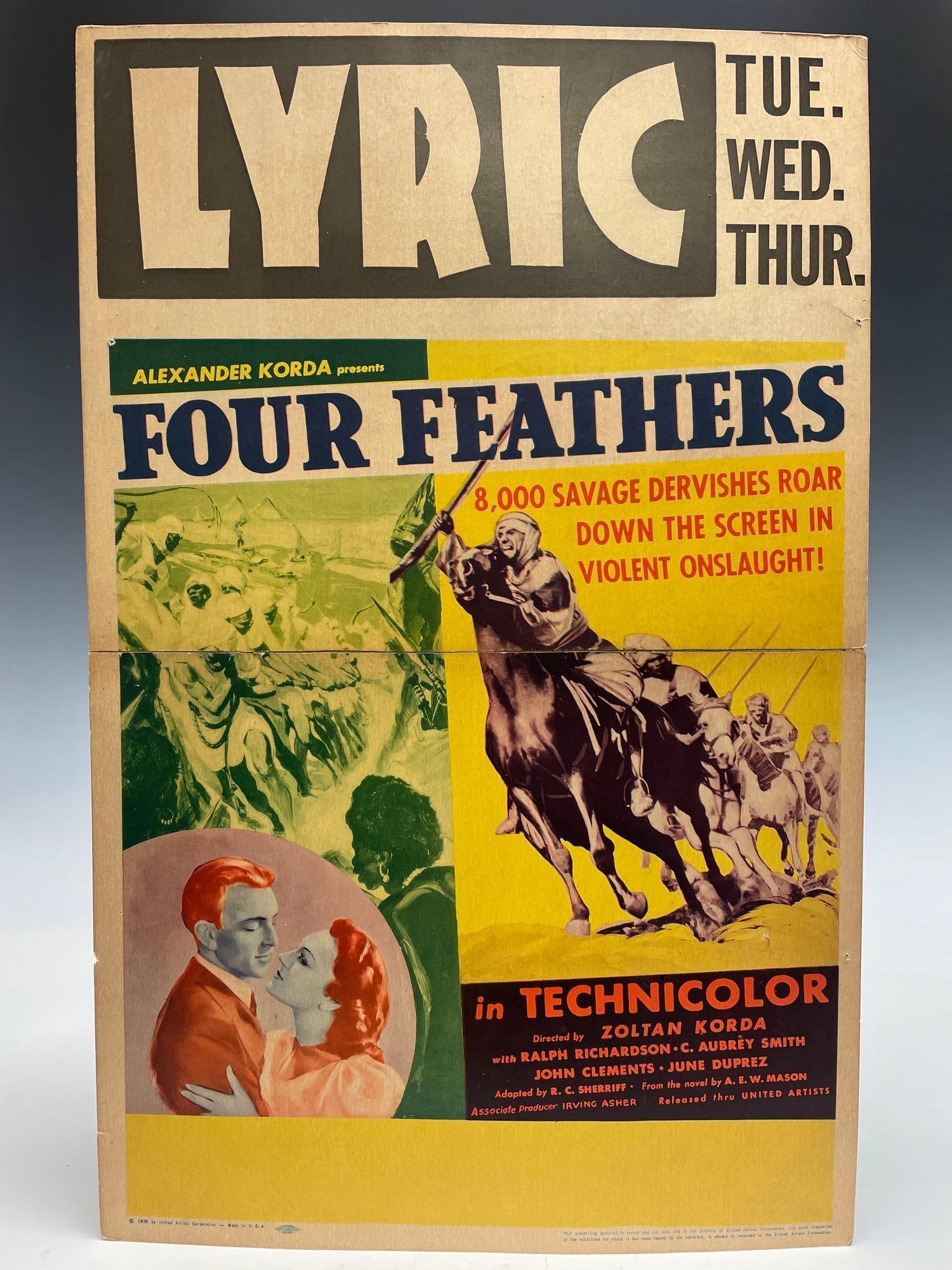 The Four Feathers - window card (1 of 6)