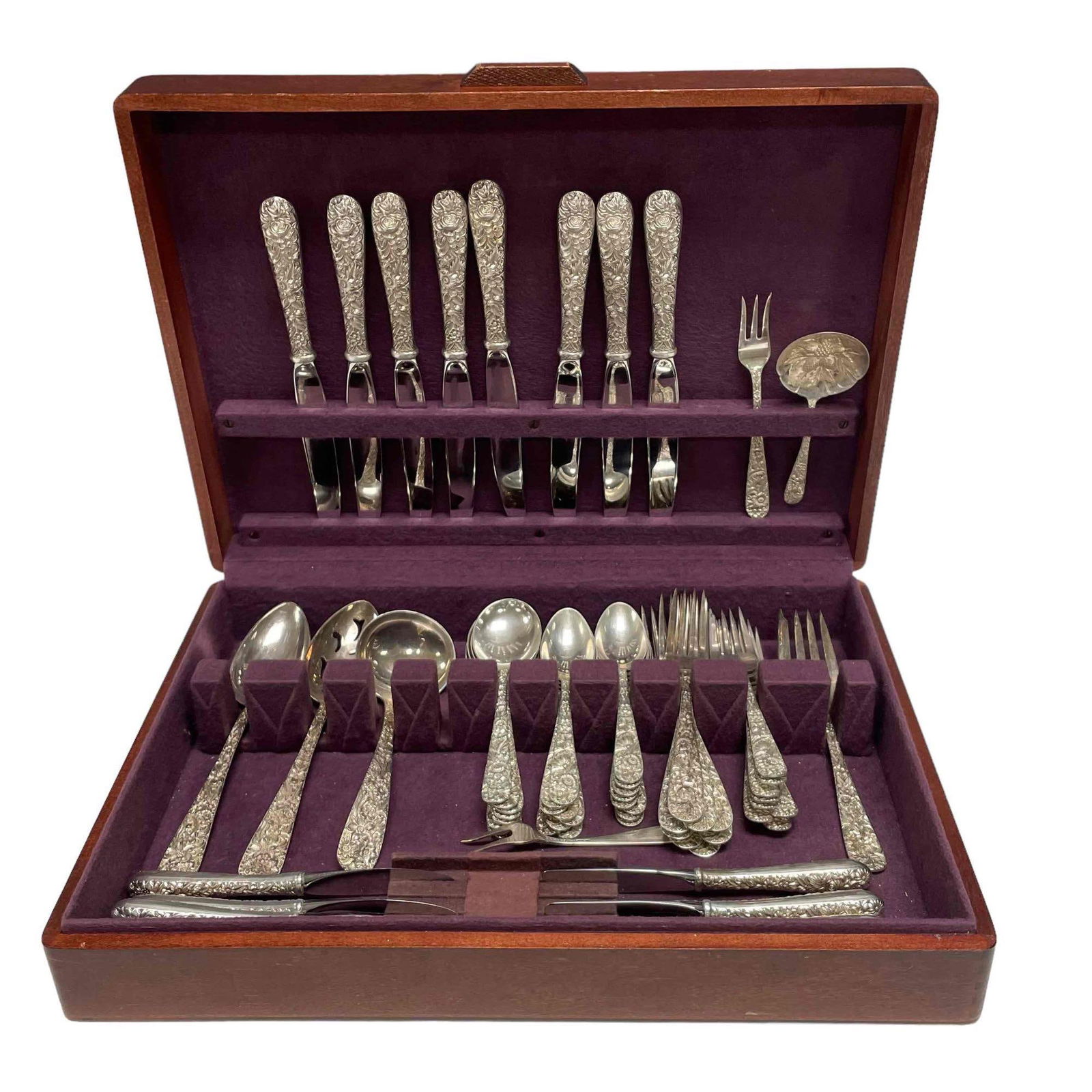Kirk & Sons Repousse Sterling Flatware - Service for Eight (1 of 16)
