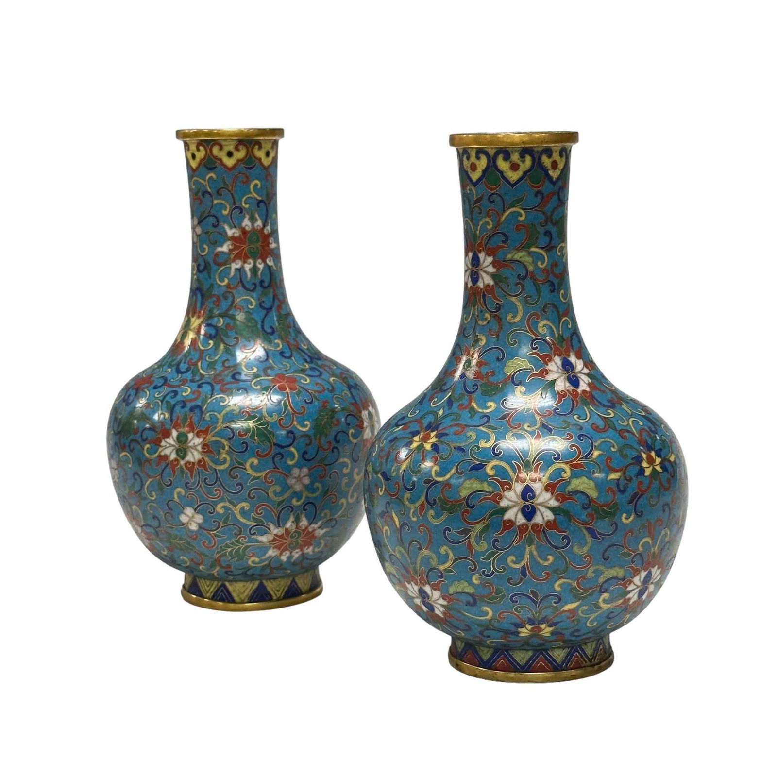 Pair of Chinese Export Cloisonne Vases (1 of 15)