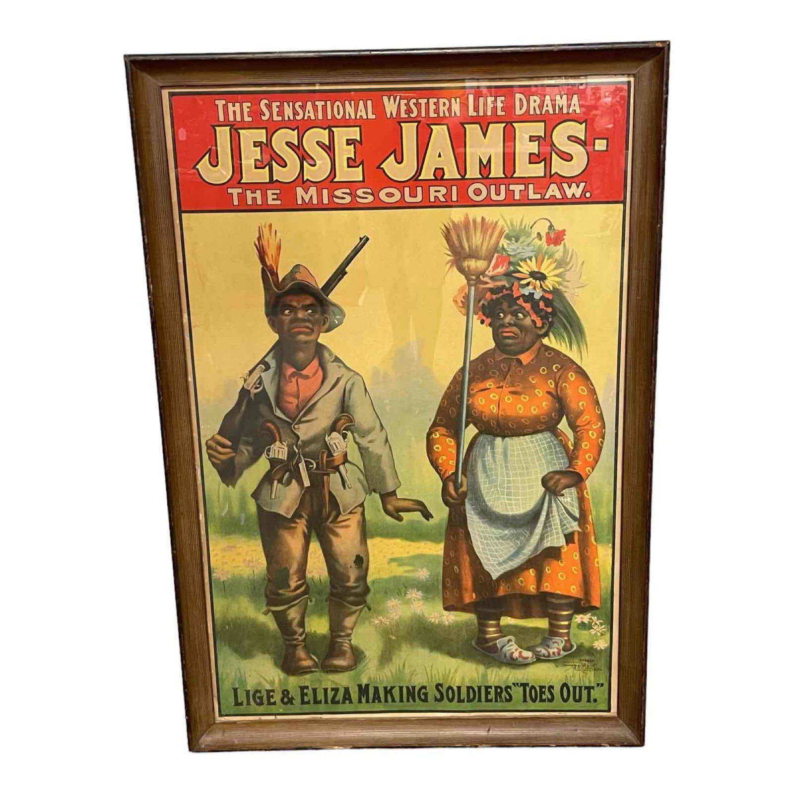 RARE Jessie James The Missouri Outlaw Poster - Black Americana (1 of 17)