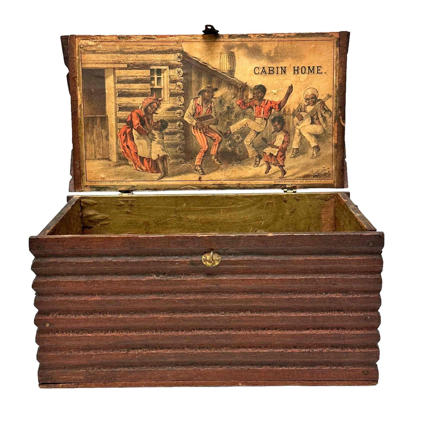 "Cabin Home" Black Americana Log Cabin Cigar Box (1 of 18)