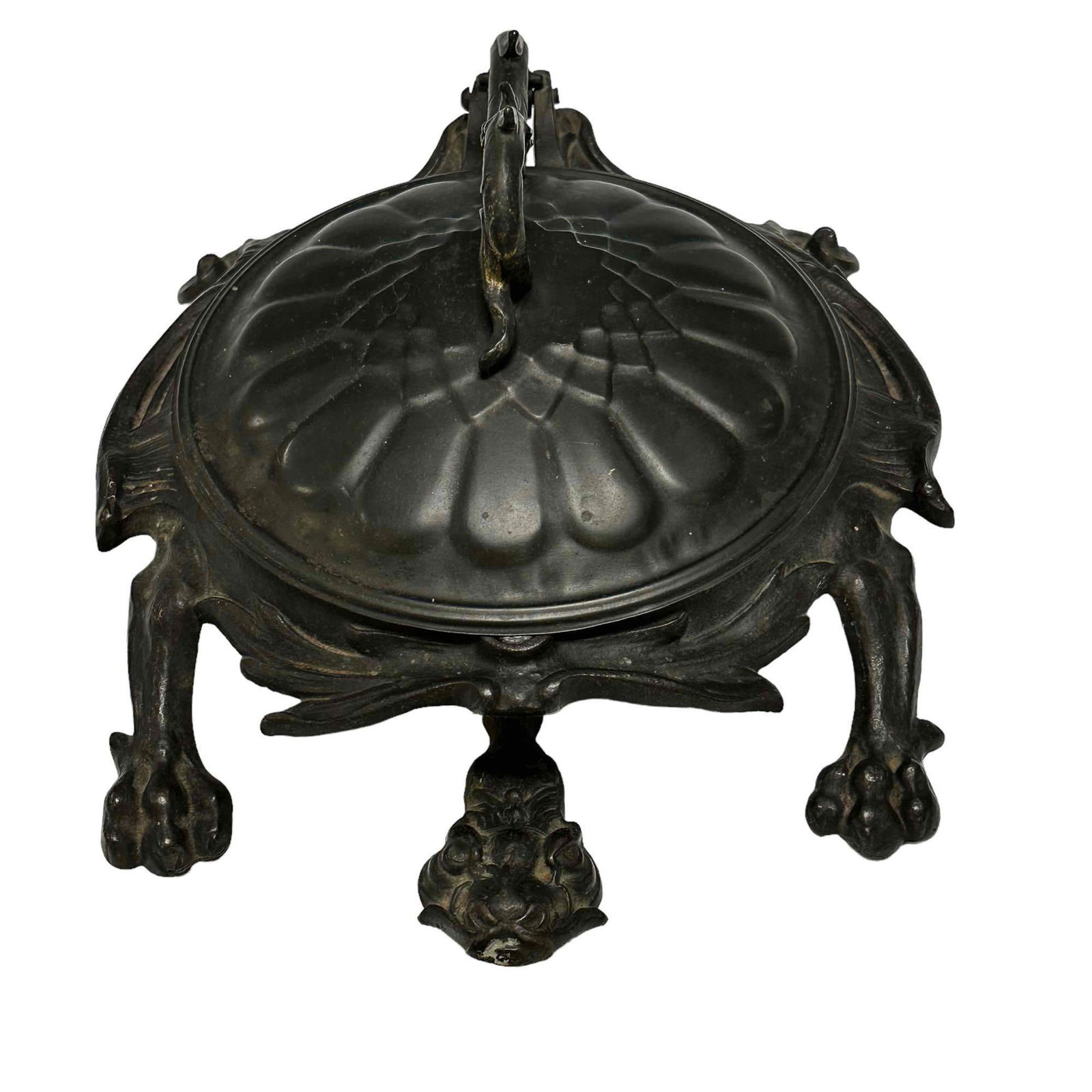 Bradley Hubbard Figural Cast Iron Turtle Spittoon (1 of 20)