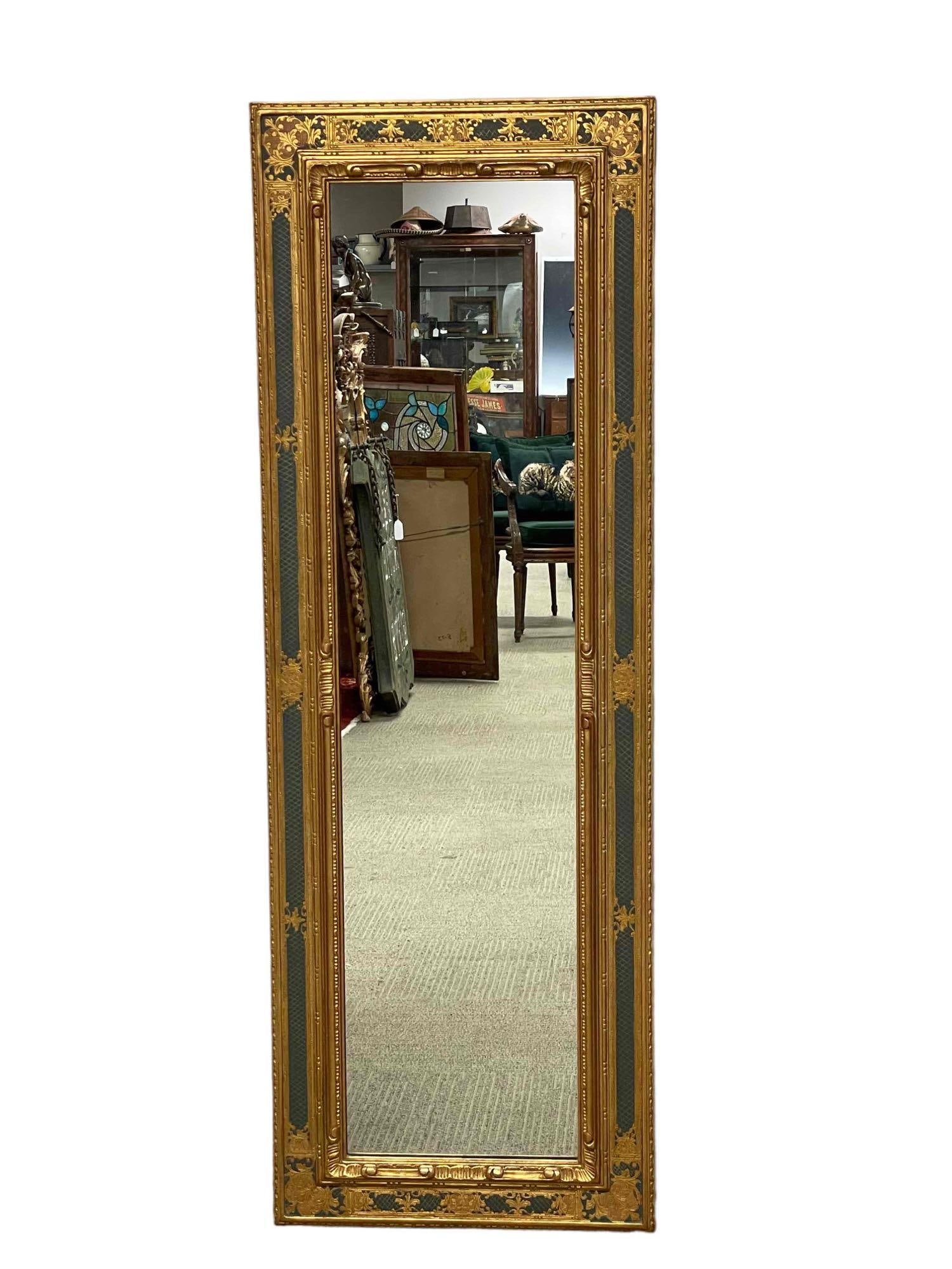Fine Art Deco Gilt Wood Long Mirror -ca. 1910-1920 (1 of 13)