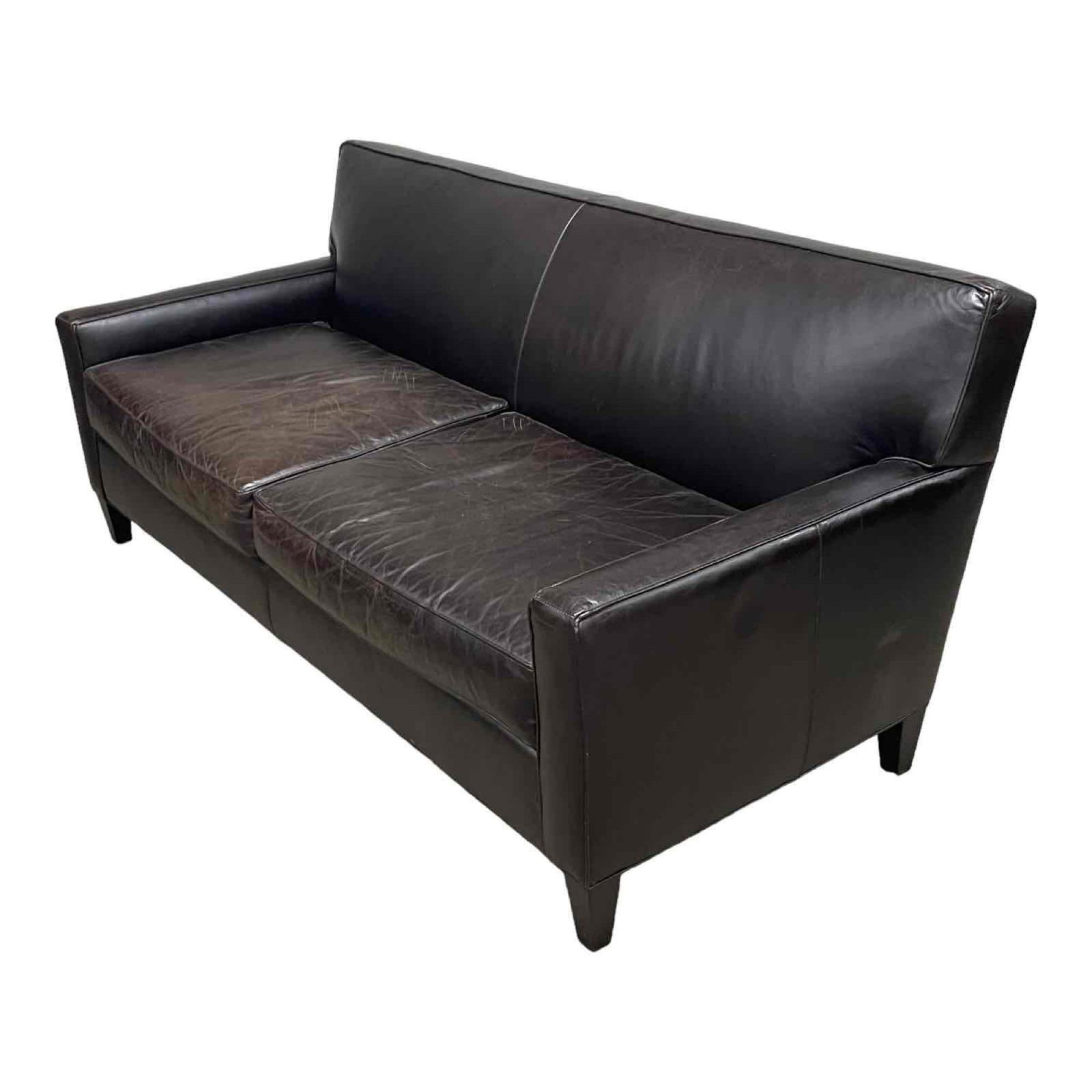 Mitchell Gold + Bob Williams Luxury Leather Sofa (1 of 19)
