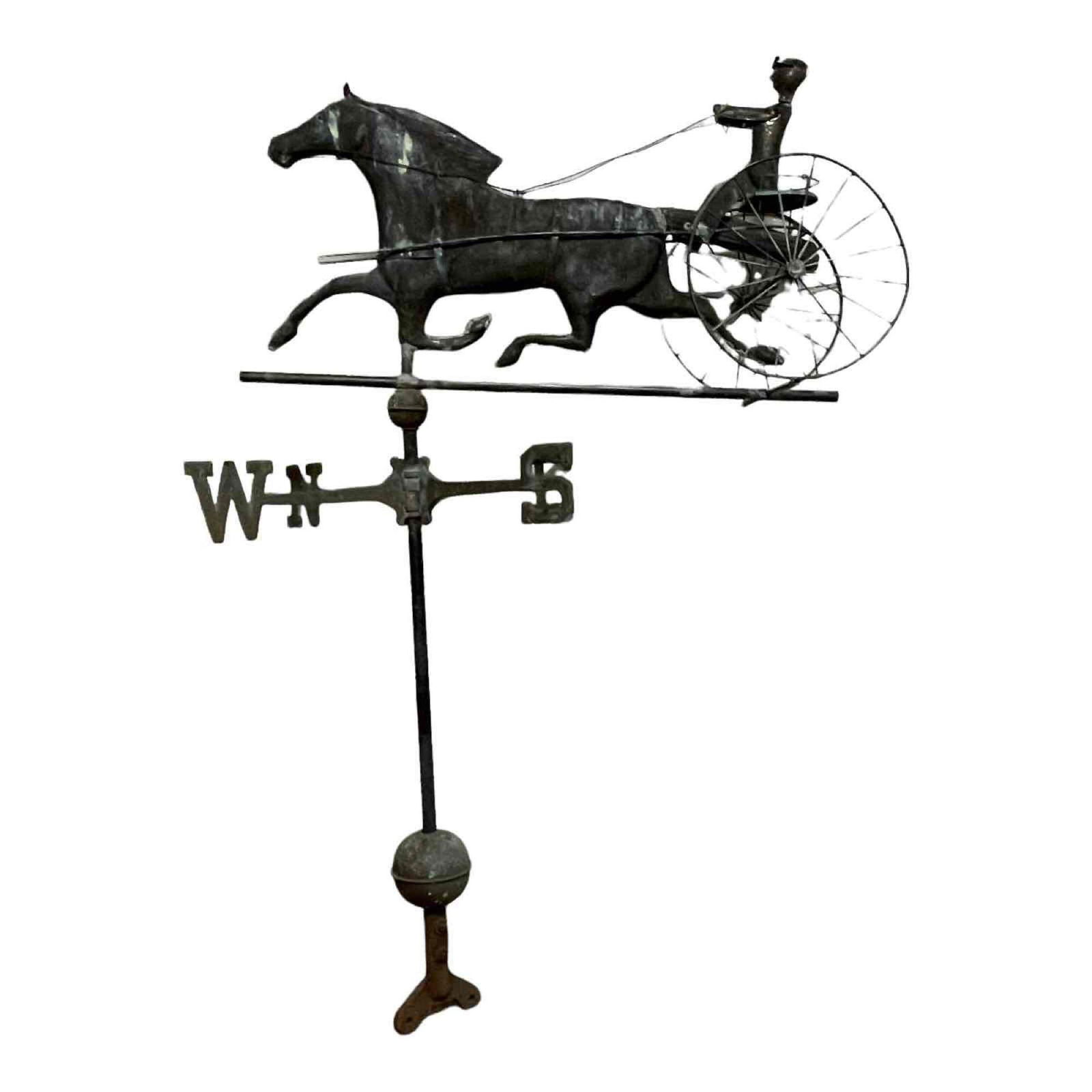 Copper Horse and Sulky Weathervane (1 of 20)