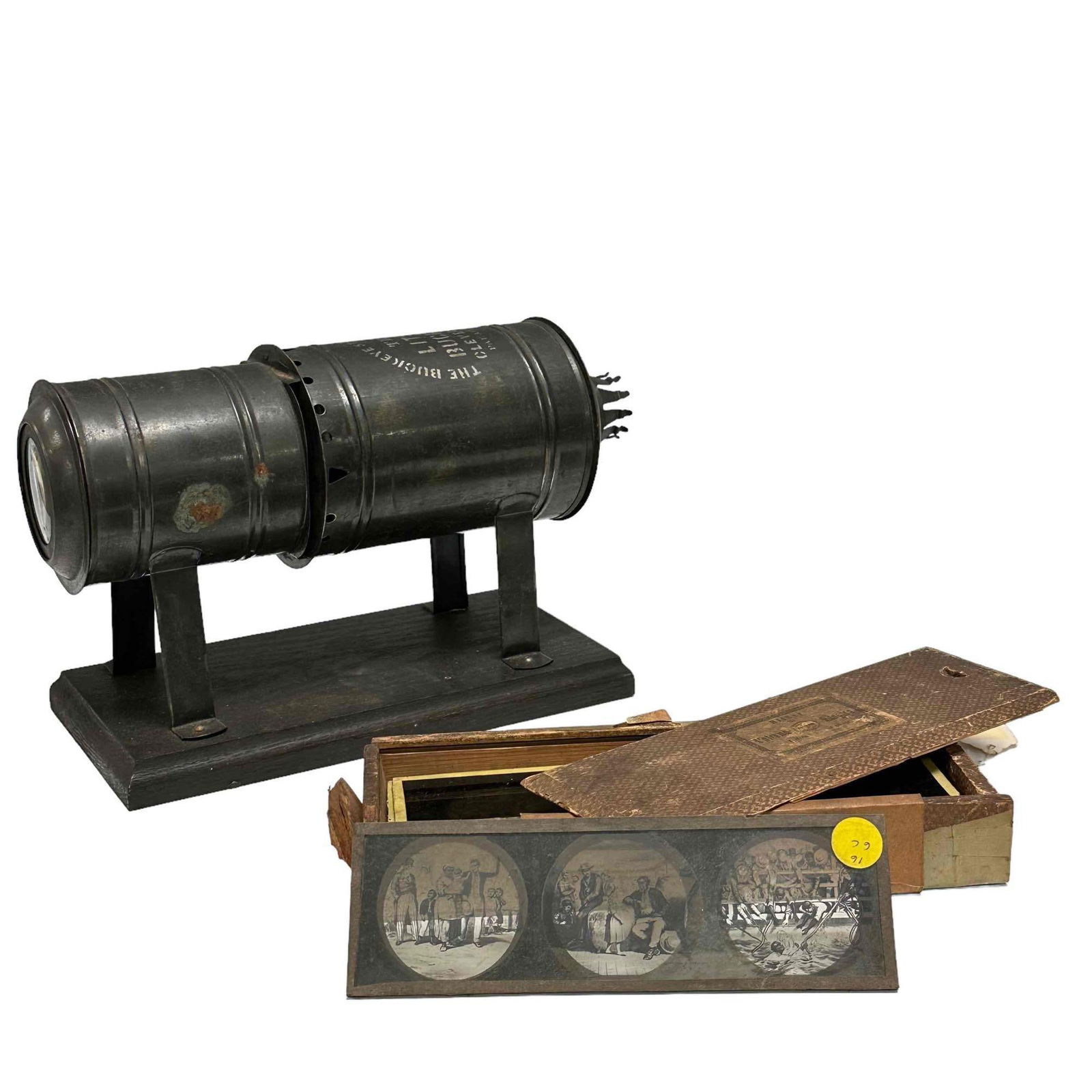 Antique Magic Lantern and Slides The Little Buckeye (1 of 20)