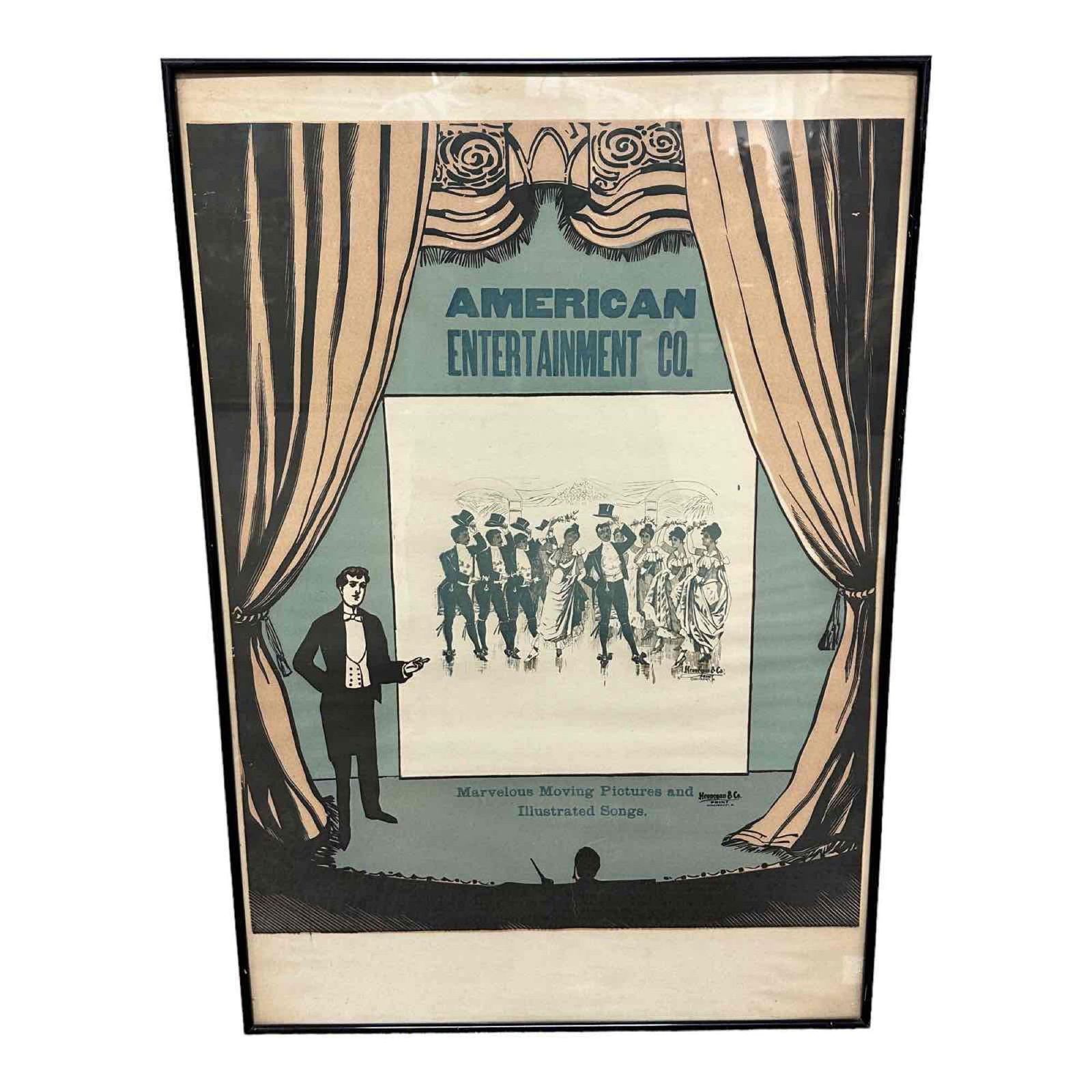 Hennegan & Co American Entertainment Co Vintage Poster (1 of 9)
