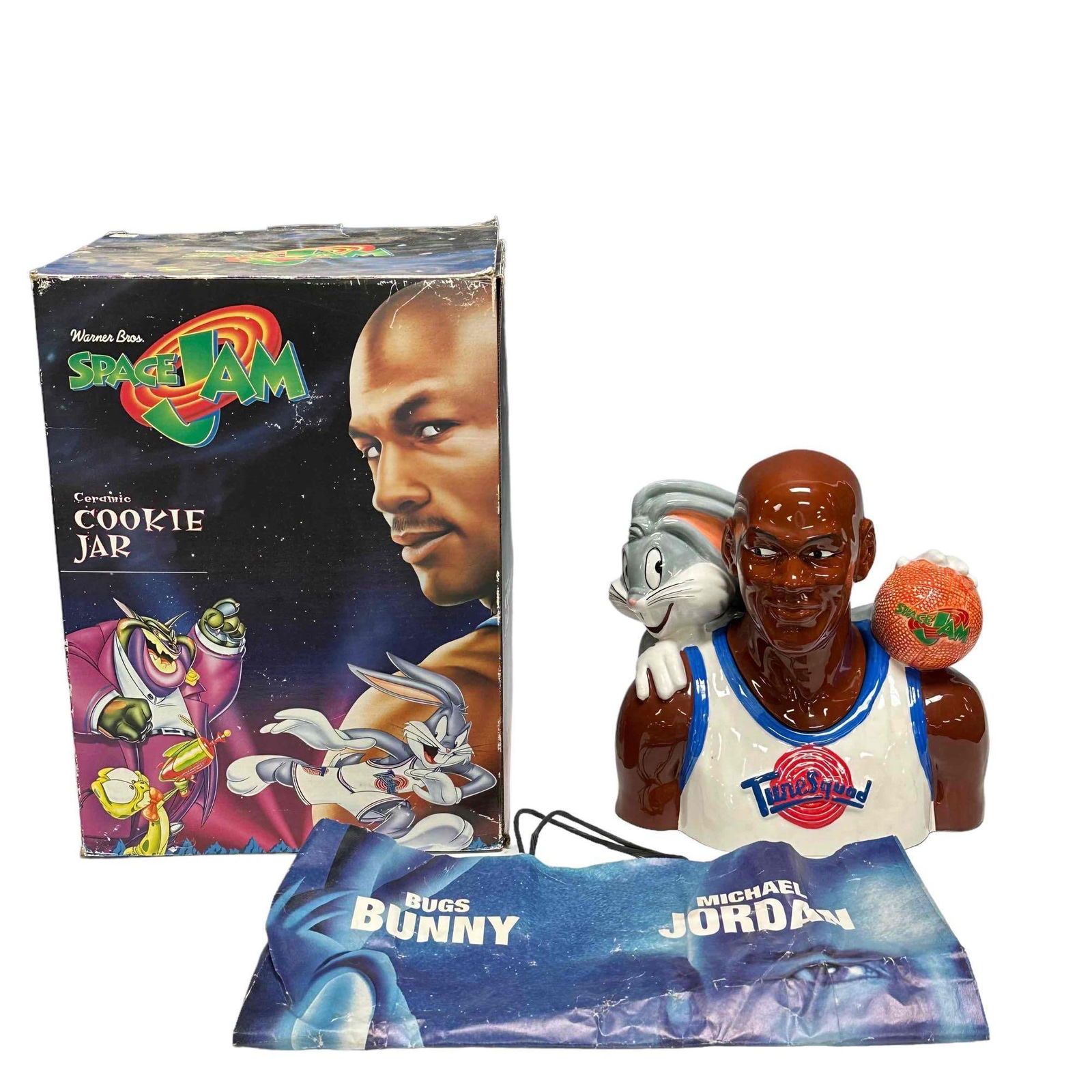 Warner Bros. Space Jam 1996 MICHAEL JORDAN Cookie Jar (1 of 14)