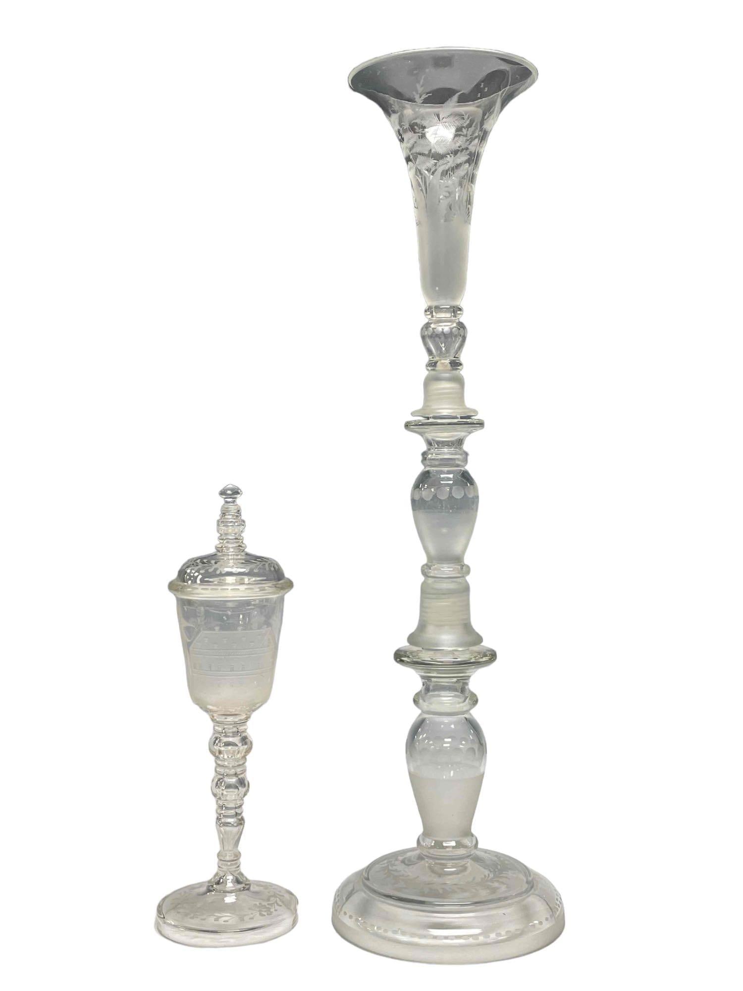 Two Etched Glass Pcs (1 of 20)