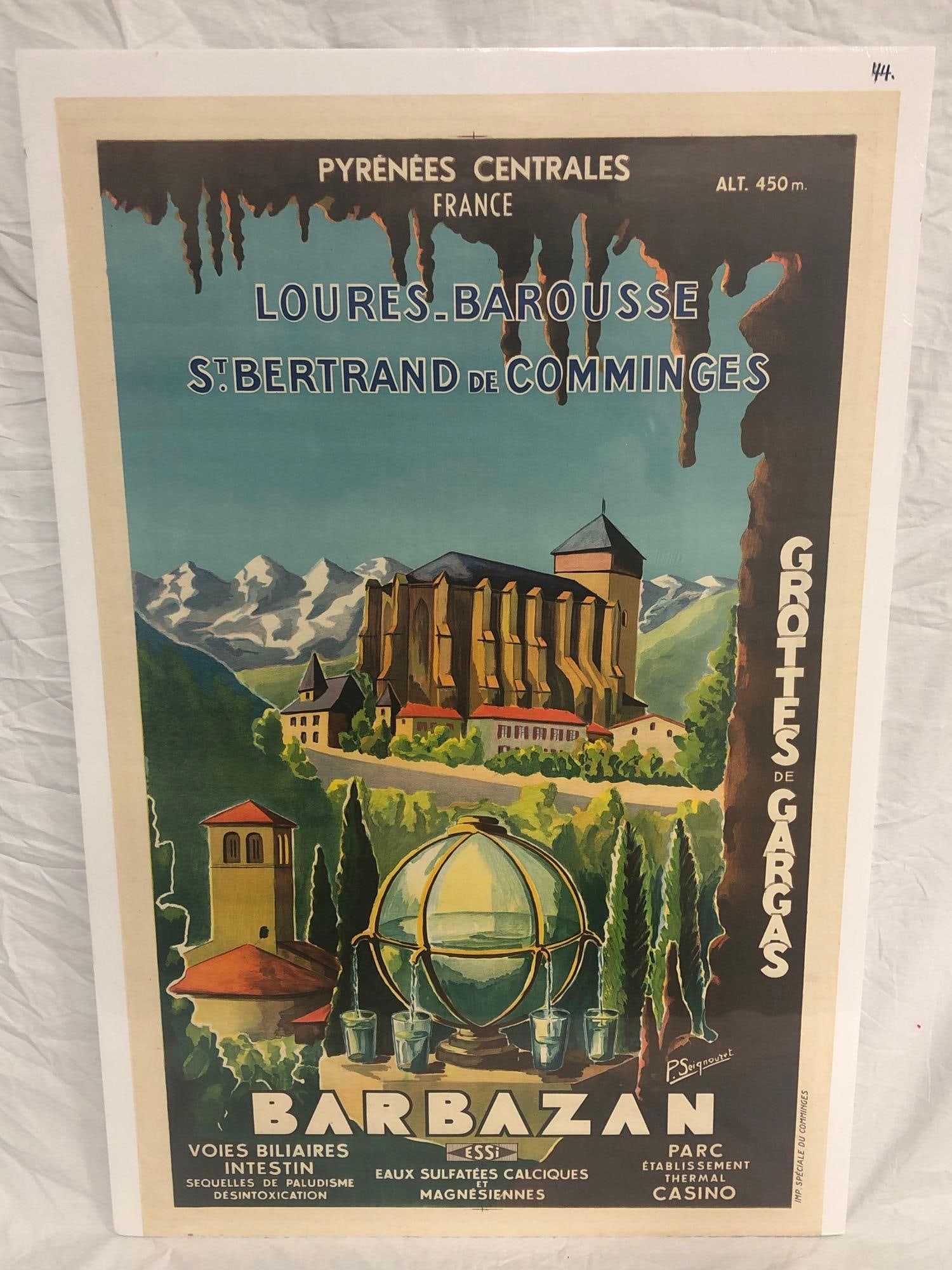 France - Barbazan travel poster (1 of 2)