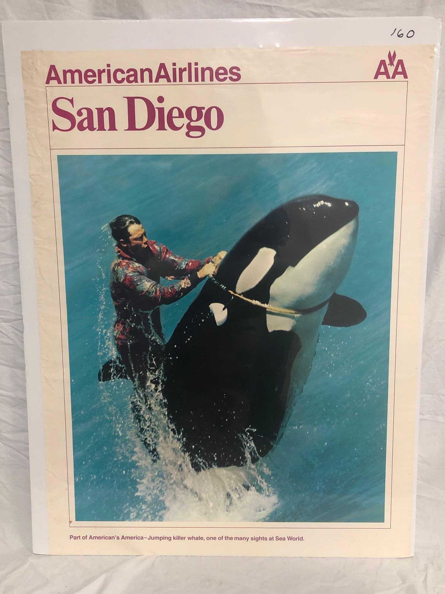 California - San Diego American Airlines travel poster (1 of 2)
