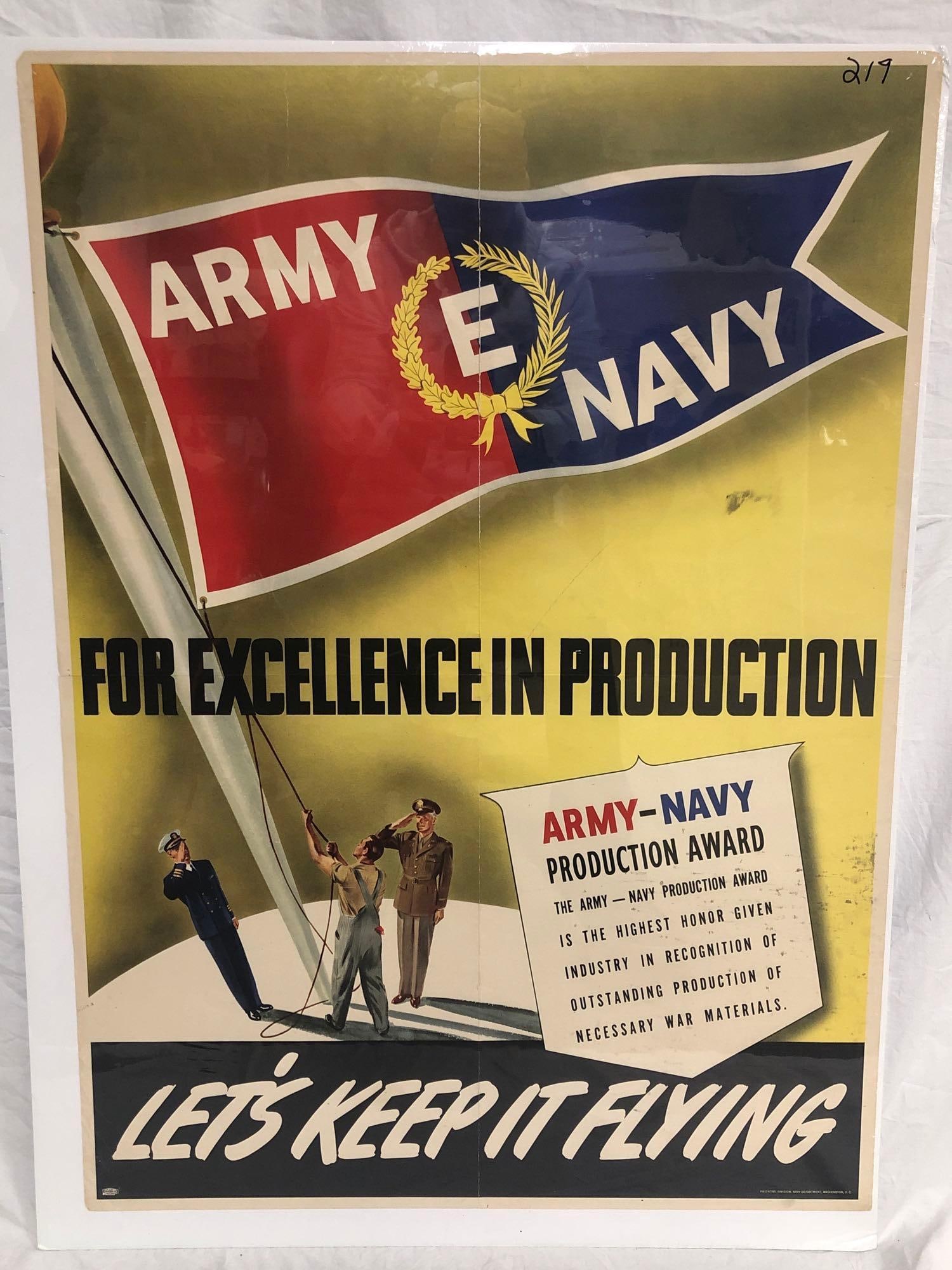 Army & Navy - WWII poster (1 of 2)