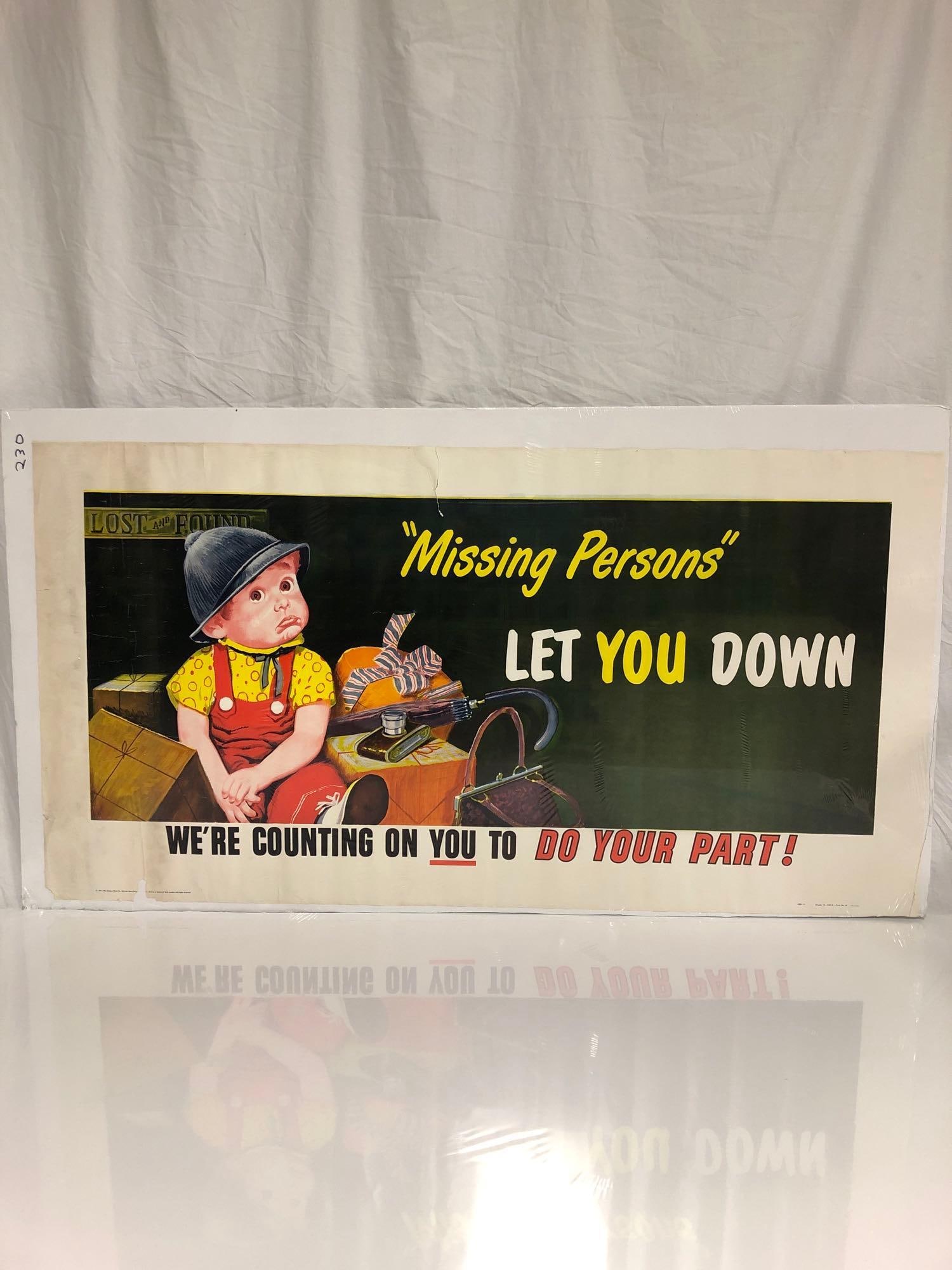 Missing Persons / Let You Down - PSA poster (1 of 5)